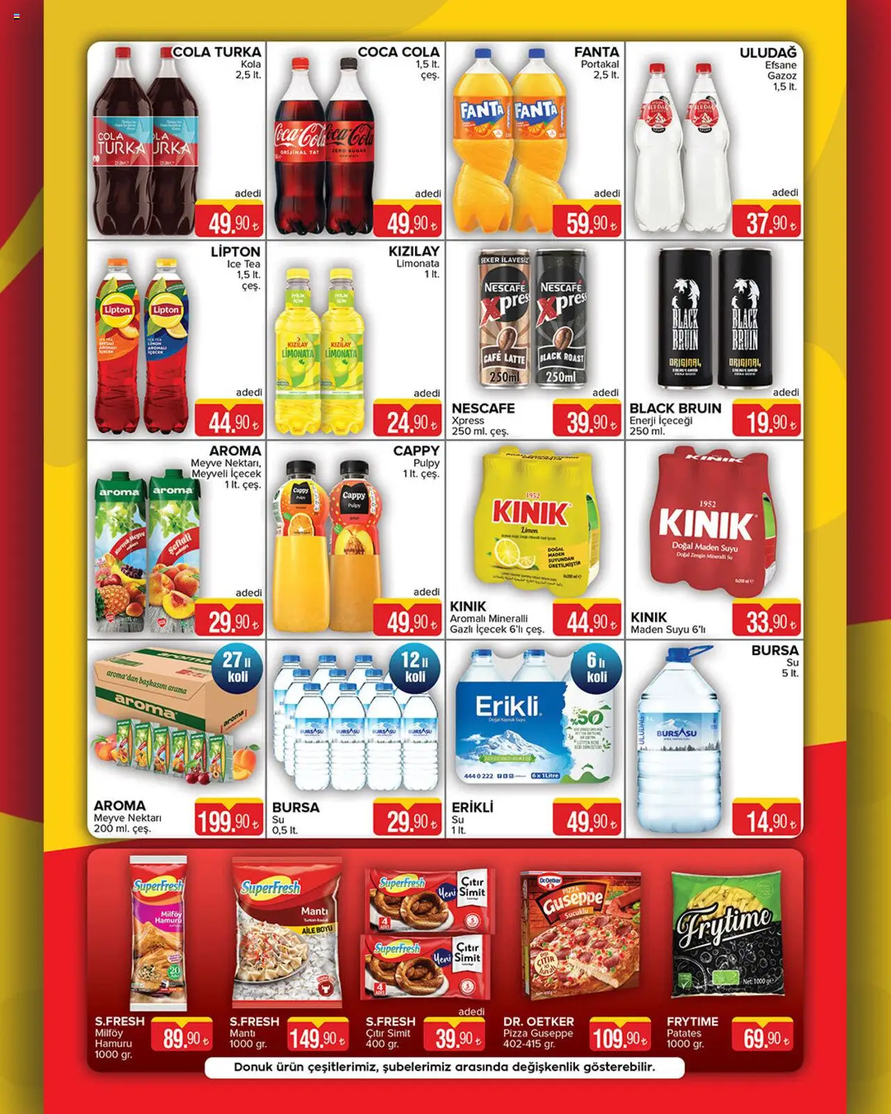 Seyhanlar Market Katalog - 10.10.2025 tarihinden itibaren geçerlidir | Sayfa: 5 | Ürünler: Limonata, Su, Meyve, Gazlı içecek