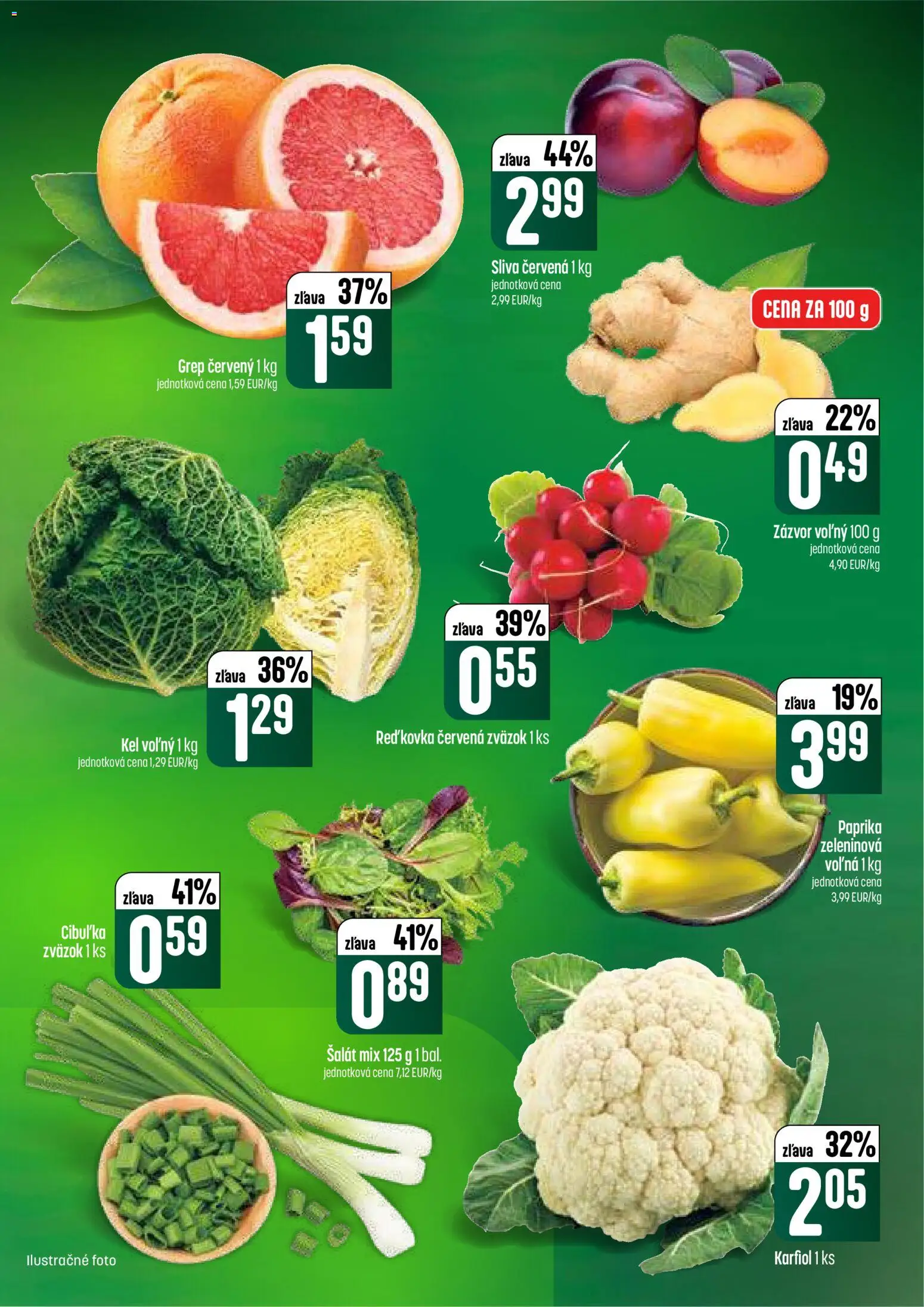 Nové COOP Jednota akcie – leták je platný od 19.02.2026 | Strana: 13 | Produkty: Kel, Karfiol, Šalát, Grep