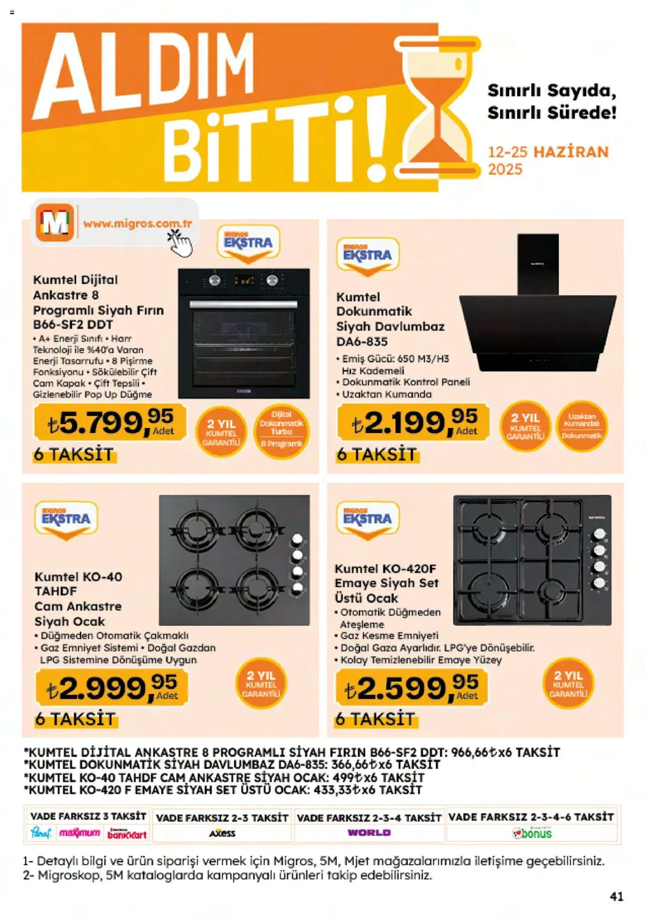 Migros Katalog - 5M Migroskop Dijital - 12.06.2025 tarihinden itibaren geçerlidir | Sayfa: 155 | Ürünler: Davlumbaz, Fırın, Ocak