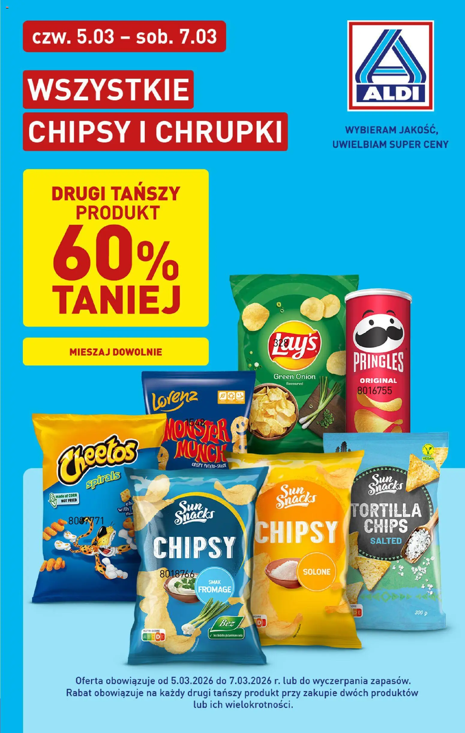 Aldi Polsko leták od 02.03.2026 | Strana: 32 | Produkty: Vegan, Monster, Cheetos, Chipsy