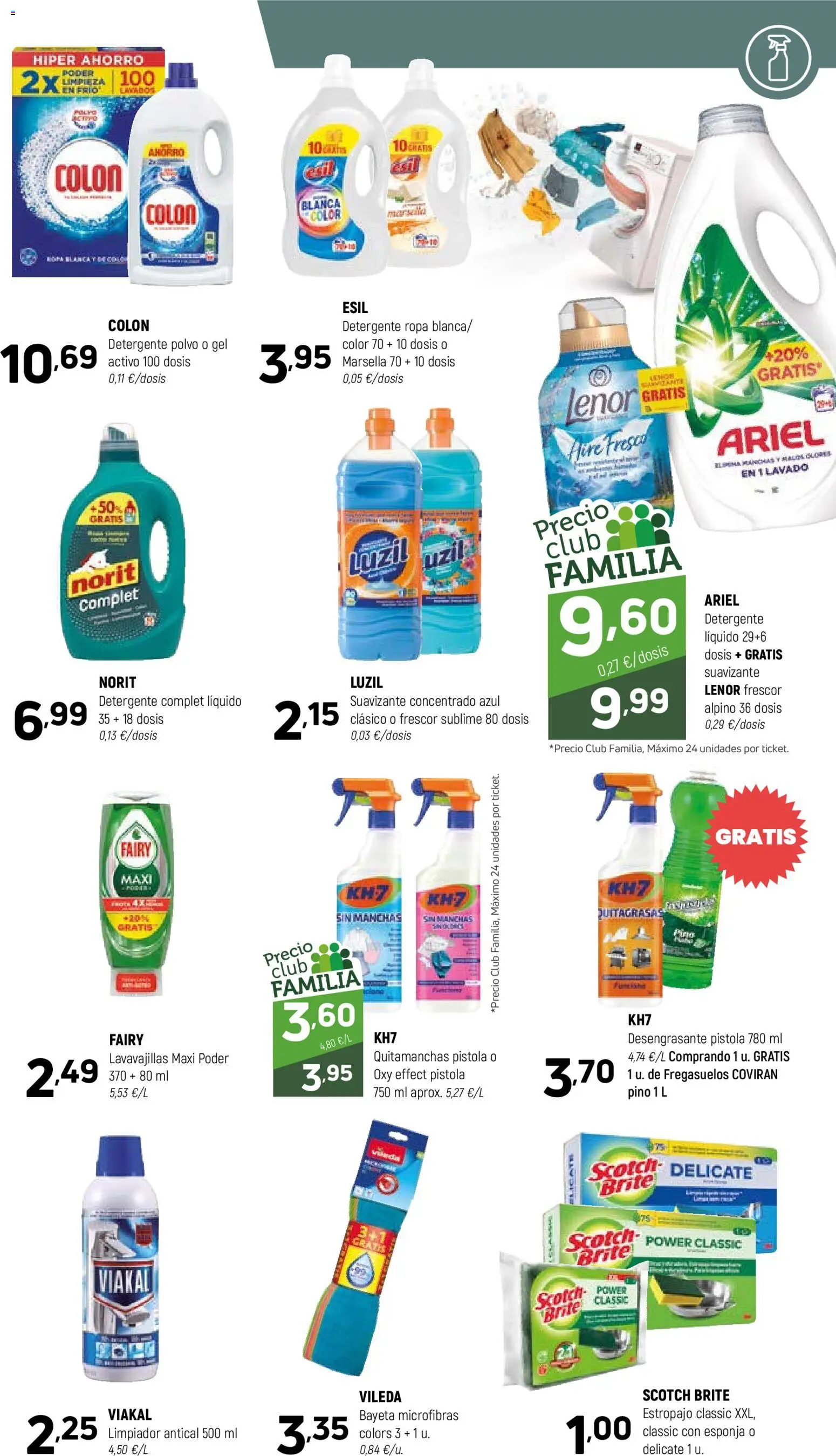 Coviran - La Corunya │ válido desde el 27.01.2026 | Página: 19 | Productos: Esponja, Polvo, Detergente, Ropa