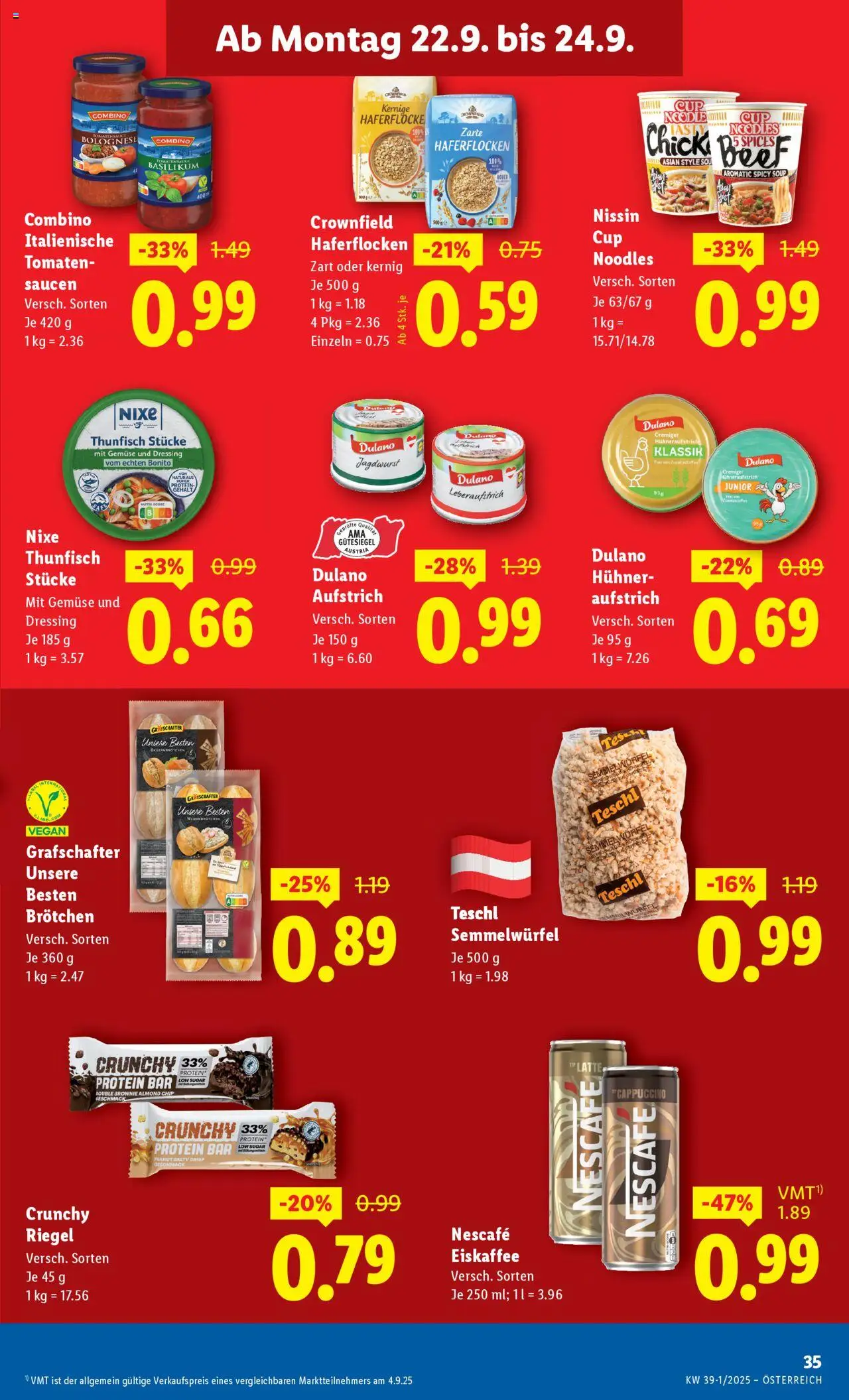 Lidl Flugblatt gültig ab 18.09.2025 | Seite: 39 | Produkte: Gemüse, Tomaten
