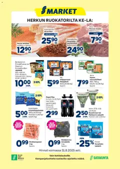 Katso S-market tarjoukset voimassa alkaen 27.08.2025