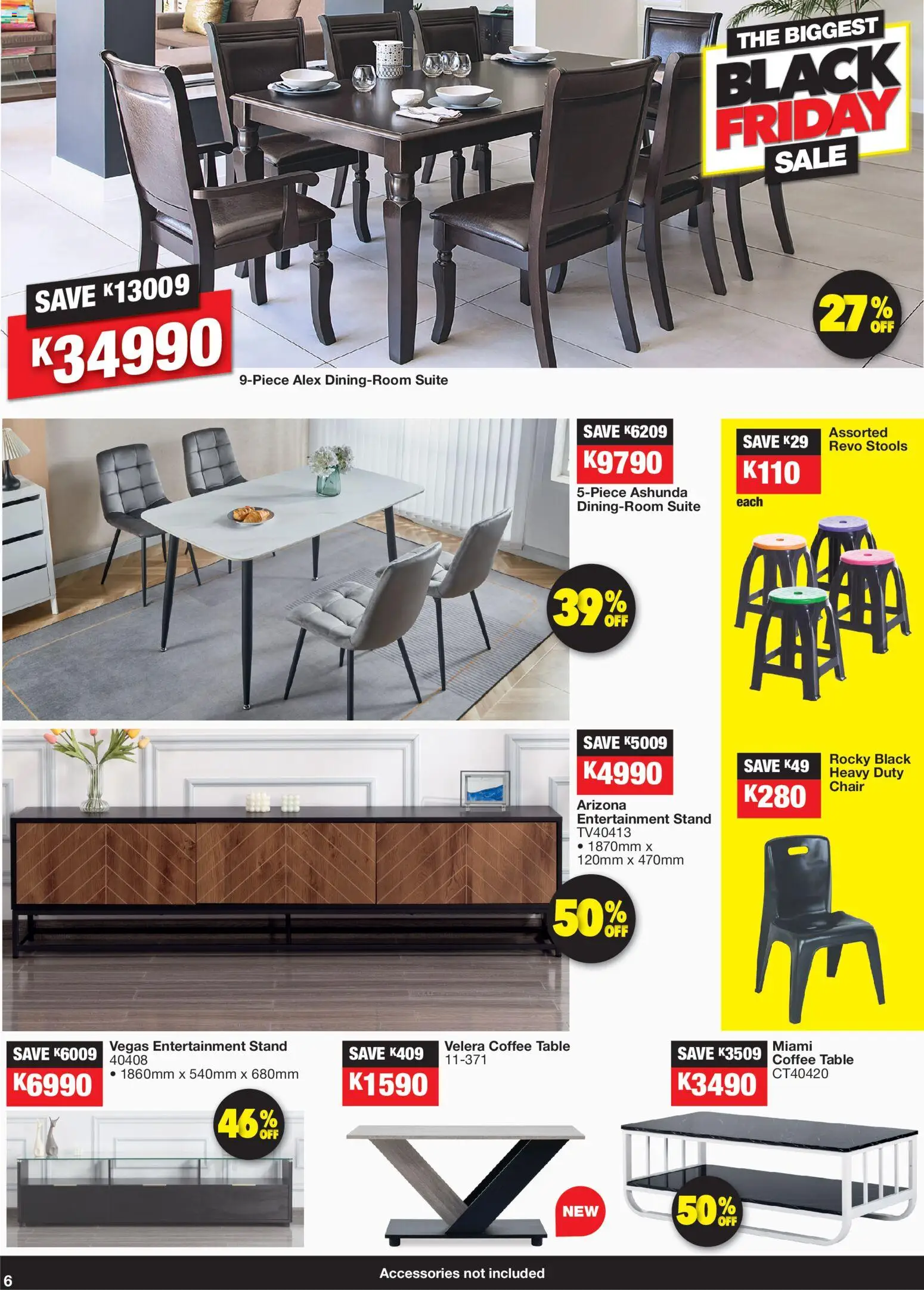 New OK Furniture catalogue – valid from 24.11.2025 | Page: 6 | Products: Coffee table, Table, Chair, Coffee
