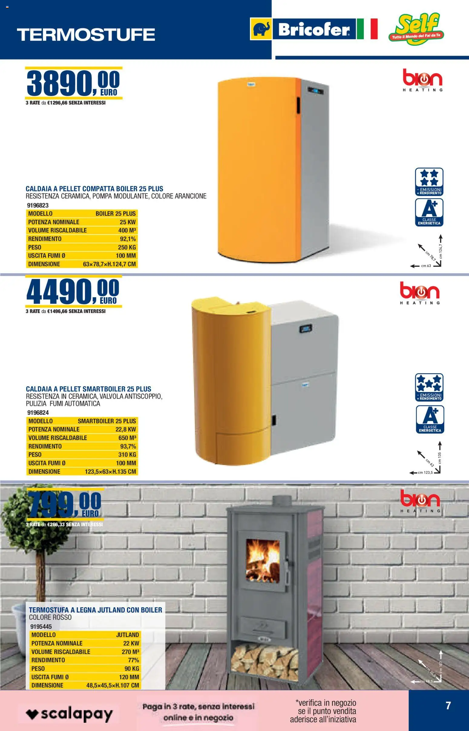 Volantino Bricofer del 22.10.2025 | Pagina: 7 | Prodotti: Pellet, Tè, Caldaia