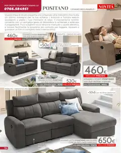 Anteprima del volantino Volantino Mondo Convenienza	 valido a partire dal 09.09.2025 | Pagina: 136 | Prodotti: Divano letto, Braccioli, Letto, Divano