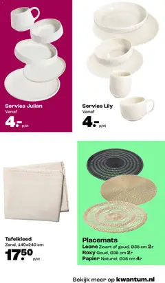 Kwantum - Kerstcollectie - Voorbeeld van een folder van Kwantum, geldig van 11.11.2025 | Pagina: 9 | Producten: Servies, Papier