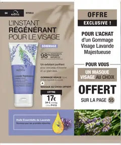  | Page: 54 | Produits: Huile essentielle, Lavande, Masque, Huile