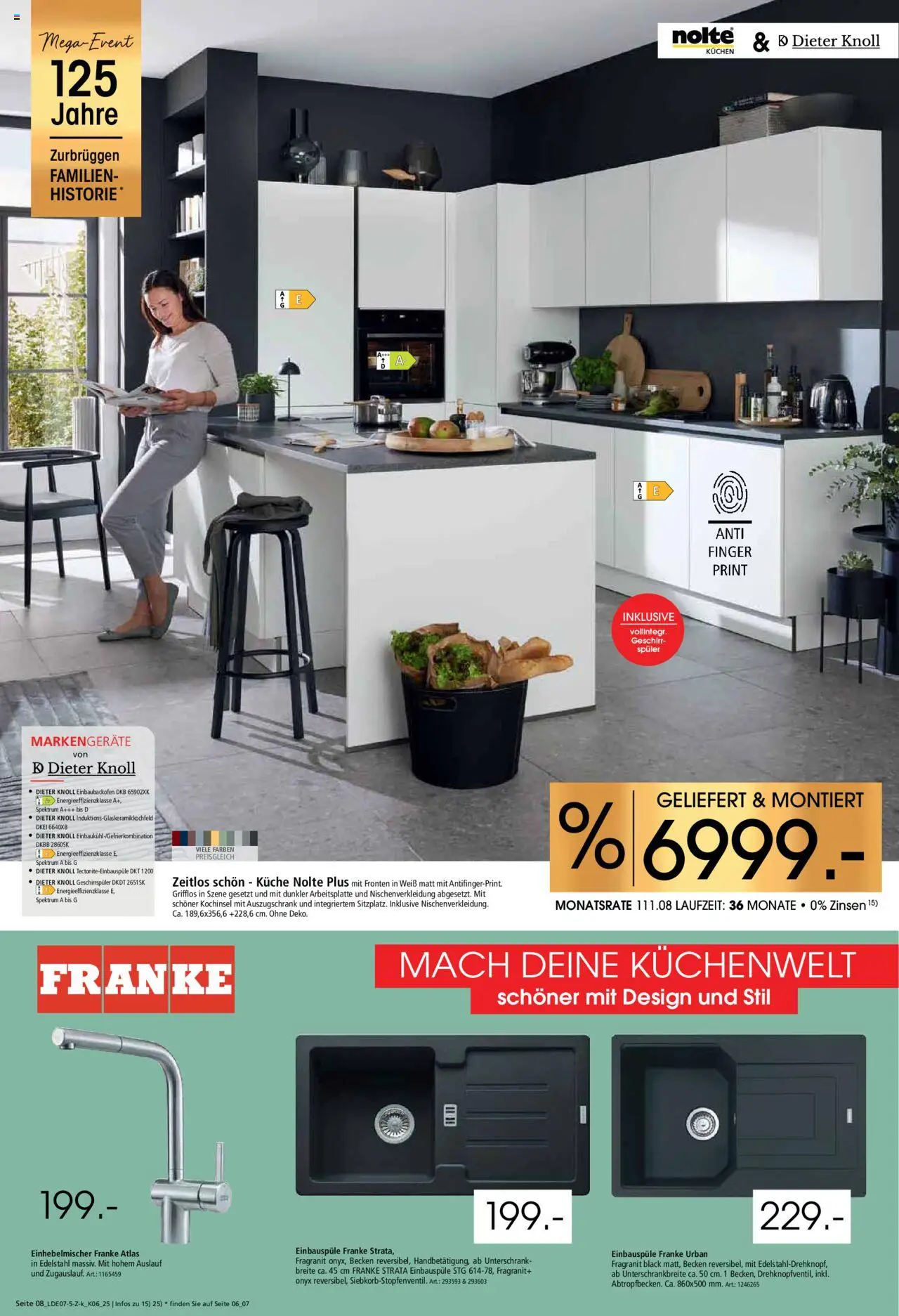 Zurbrüggen  Küchen für Ihr Zuhause - gültig ab dem 26.07.2025 | Seite: 8 | Produkte: Geschirrspüler, Küche, Unterschrank, Kuchen