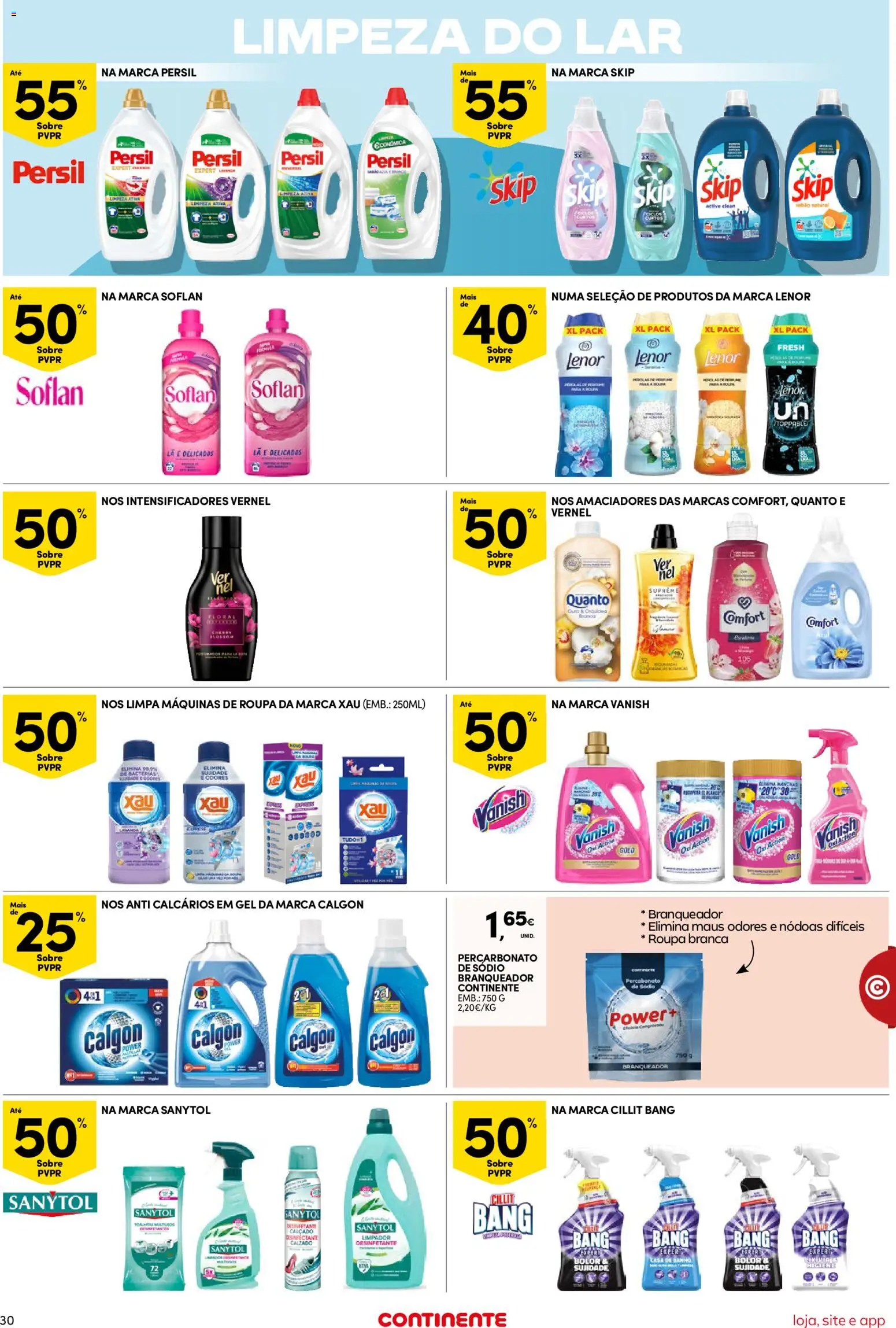 Continente Semanal Continente Bom Dia │ válido de 16.12.2025 | Página: 30 | Produtos: Casa de banho, Banho, Persil, Soda