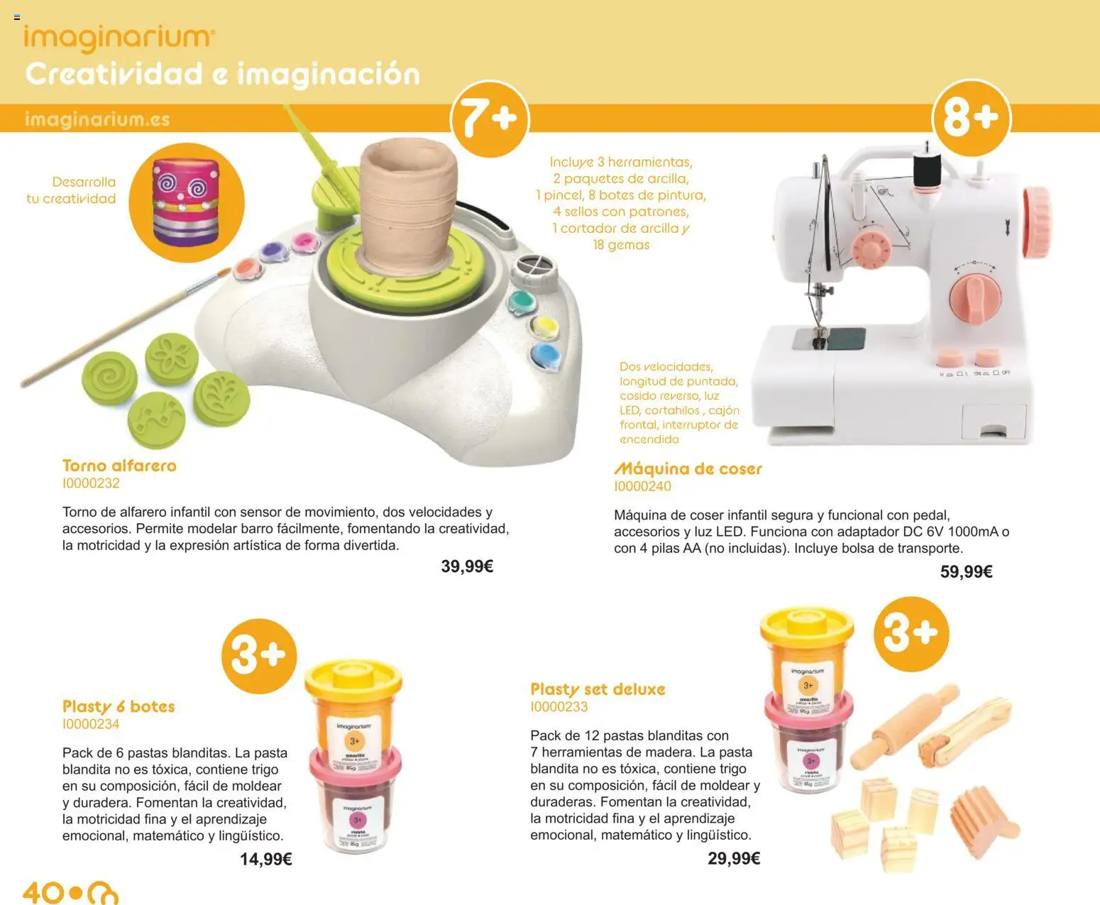 Juguettos catálogo │ válido desde el 15.10.2025 | Página: 40 | Productos: Κοσμήματα, Bolsa, Adaptador, Máquina de coser