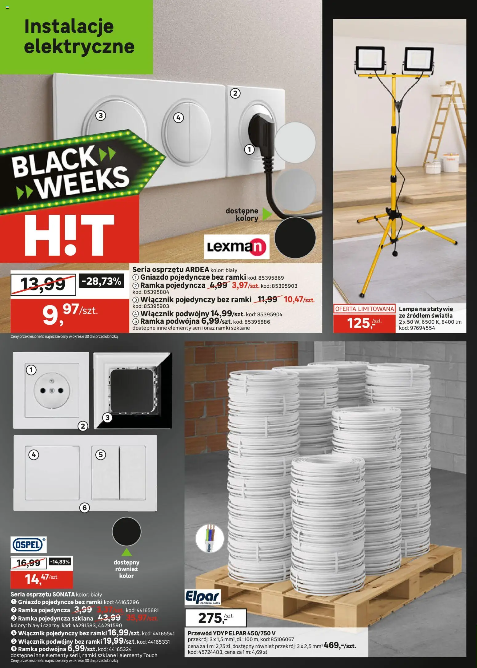 Leroy Merlin Black Friday od 18.11.2025 | Strona: 28 | Produkty: Lampa, Ramka