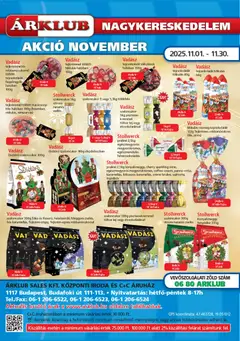 ÁRKLUB Akciós újság - amely érvényes a következő dátumtól: 01.11.2025