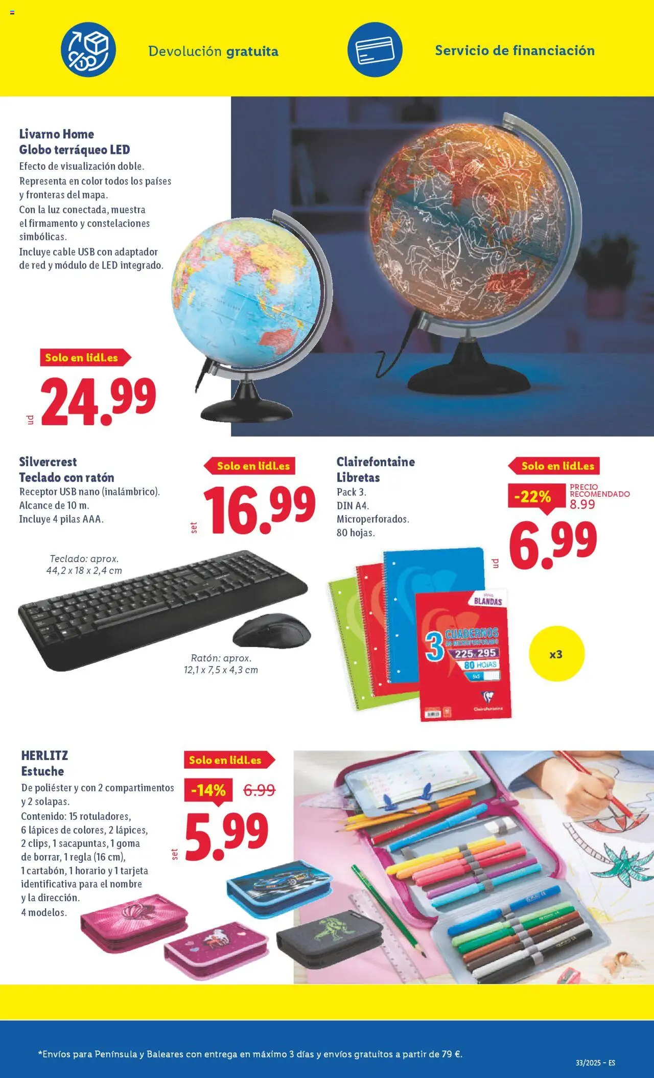 Lidl catálogo de bazar MAD │ válido desde el 11.08.2025 | Página: 25 | Productos: Mouse, Teclado, Cable, USB