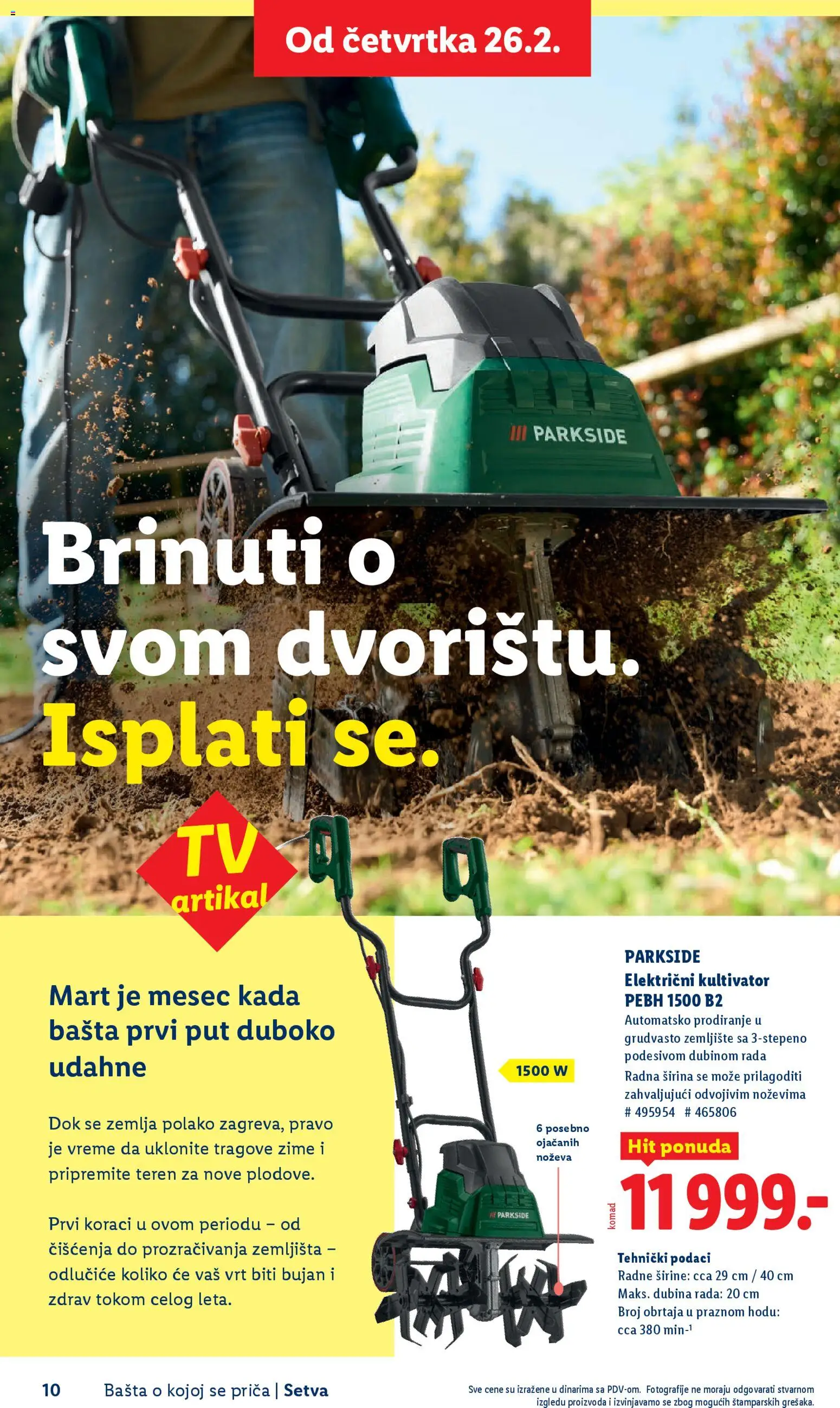 Lidl katalog - važi od 26.02.2026 | Strana: 10 | Proizvode: Parkside, Zemlja