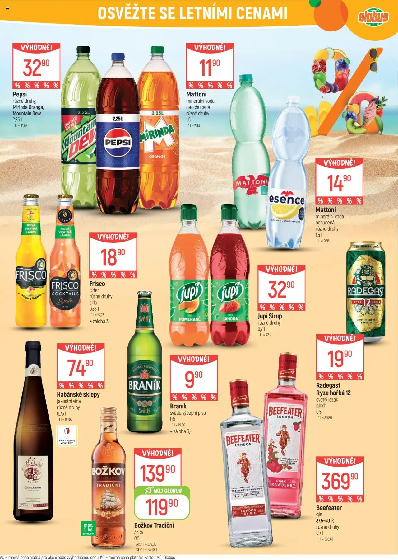 Globus leták - Ostrava od 04.06.2025 | Strana: 4 | Produkty: Voda, Pivo, Plech, Mirinda