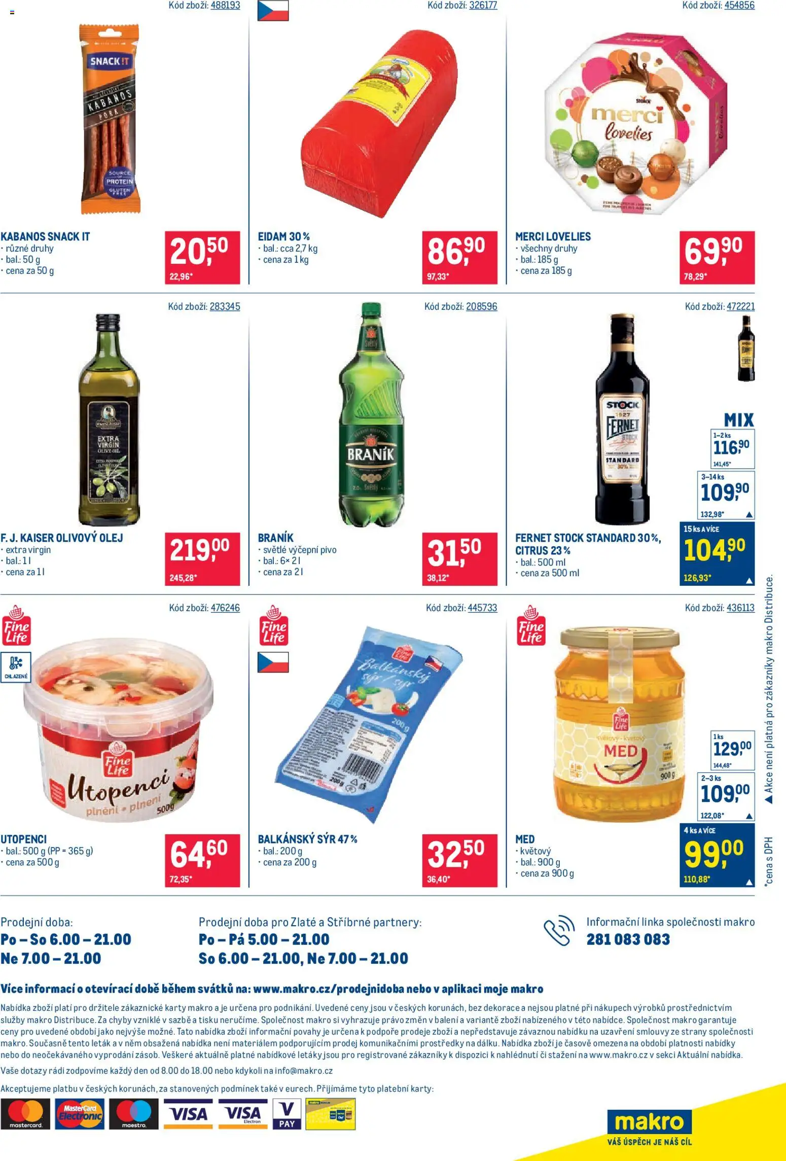 Makro leták - Maloobchod od 22.04.2026 | Strana: 16 | Produkty: Pivo, Balkánský sýr, Eidam, Dekorace