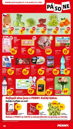 Náhled letáku Penny Market leták od 25.03.2026 | Strana: 35 | Produkty: Milka, Šunka, Talíř, Minerální voda