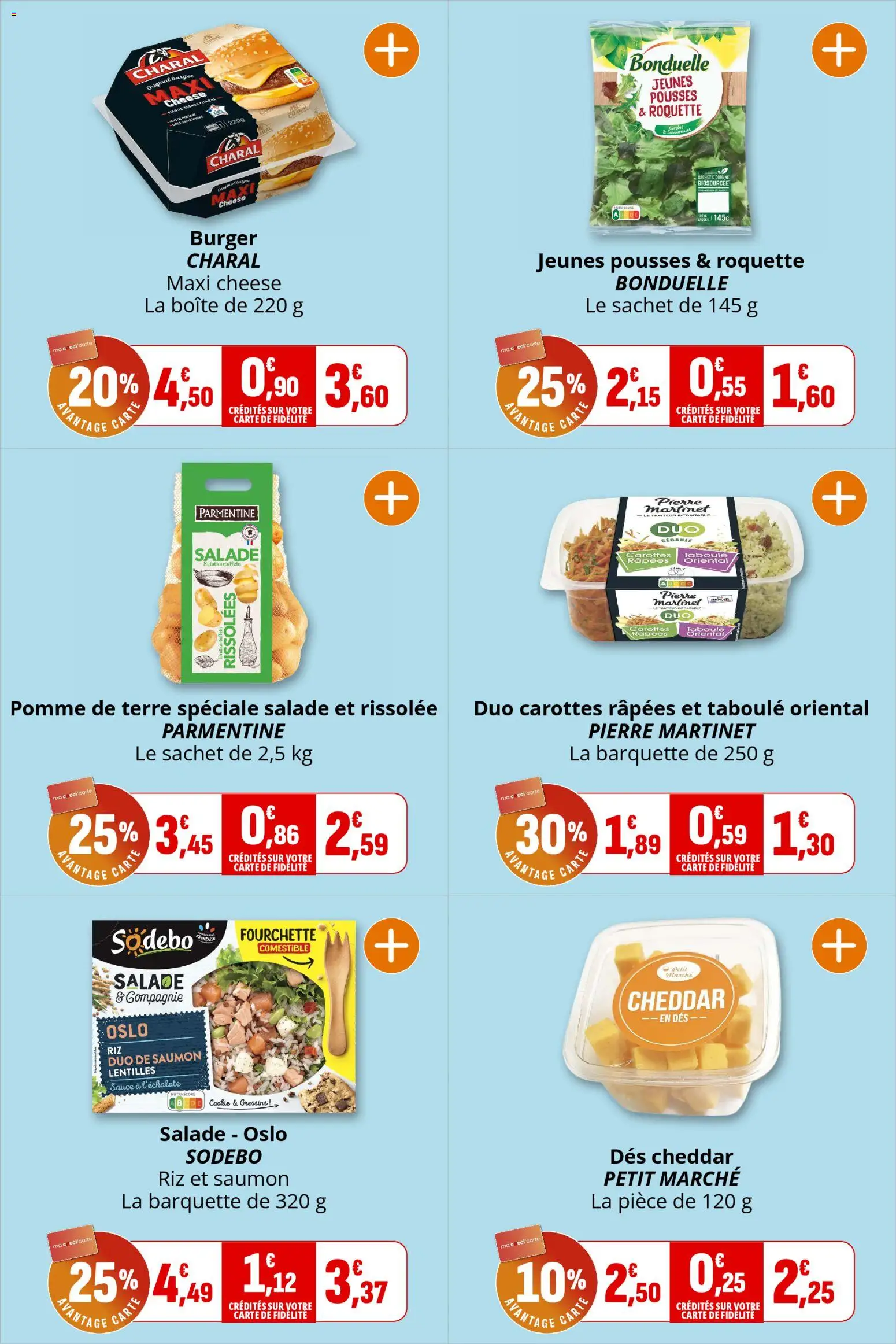 {H1} | Page: 7 | Produits: Pomme, Roquette, Cheddar, Saumon