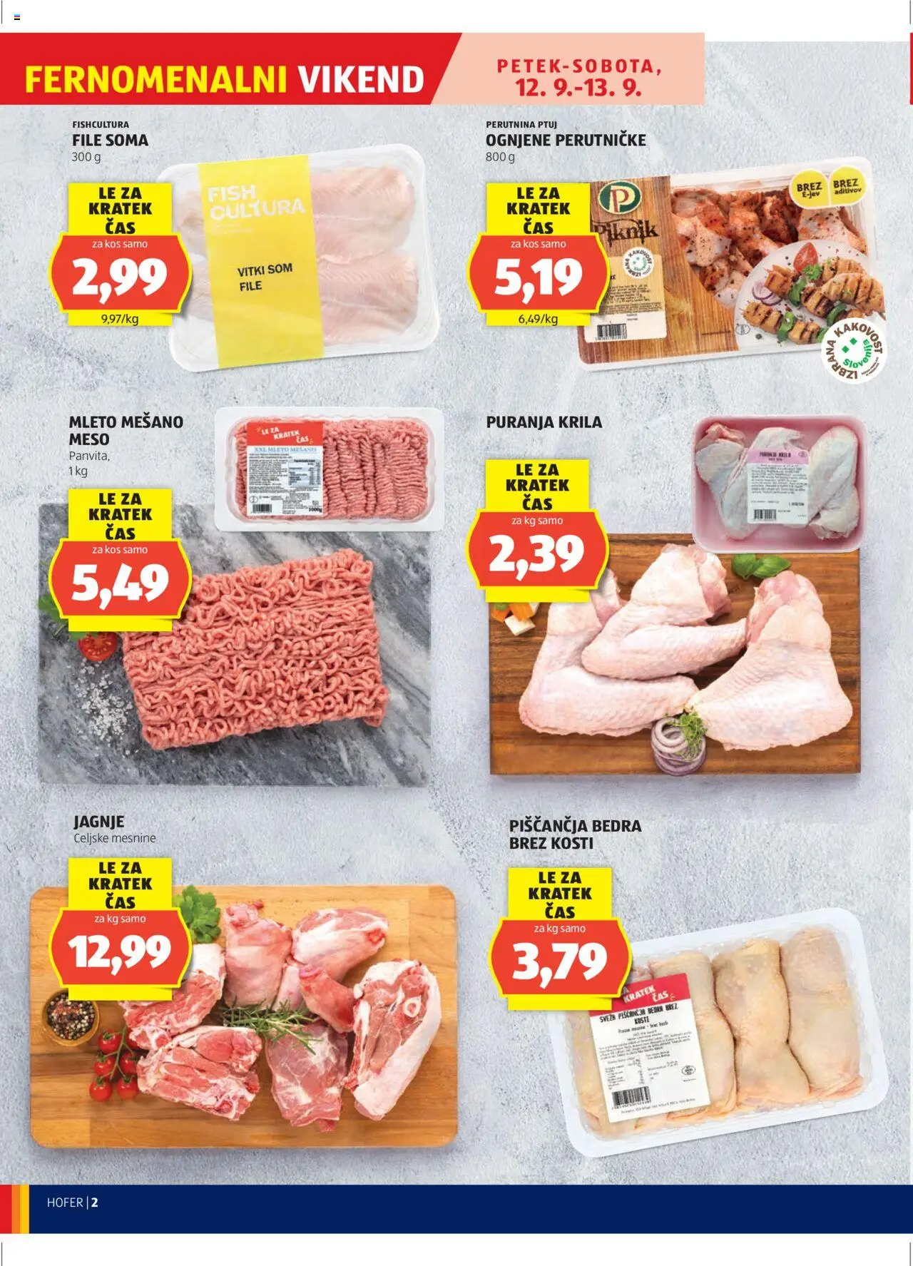 Hofer SI katalog | vrijedi od 11.09.2025 | Stranica: 2 | Proizvodi: Meso