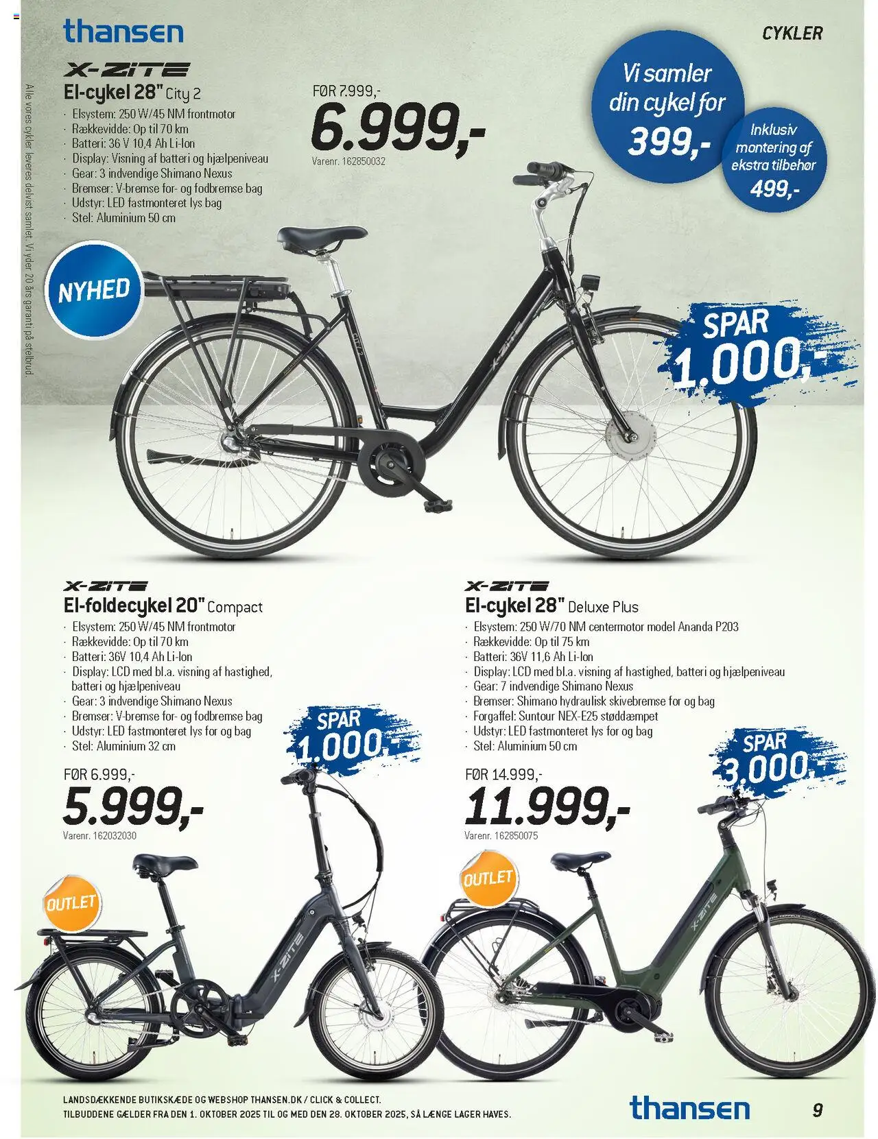 Thansen tilbudsavis – gyldig fra 01.10.2025 | Side: 9 | Produkter: Batteri