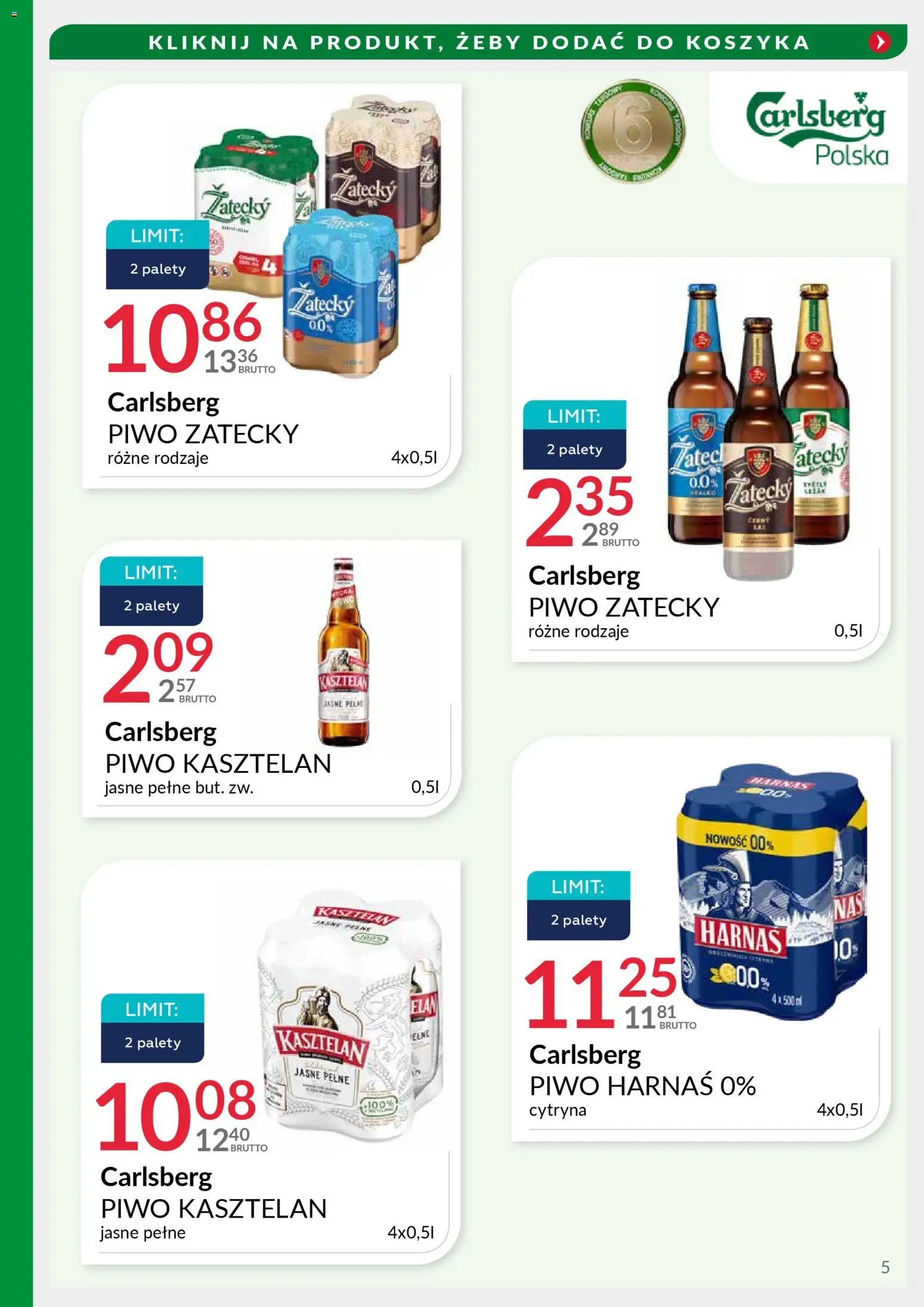 Eurocash Gazetka - Targi Jesień od 17.11.2025 | Strona: 5 | Produkty: Cytryna, Harnaś, Piwo