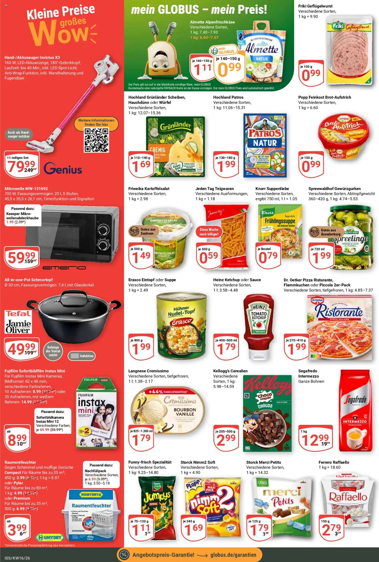 Globus Prospekt 	 – gültig ab 13.04.2026 | Seite: 2 | Produkte: Merci, Langnese cremissimo, Cremissimo, Brot