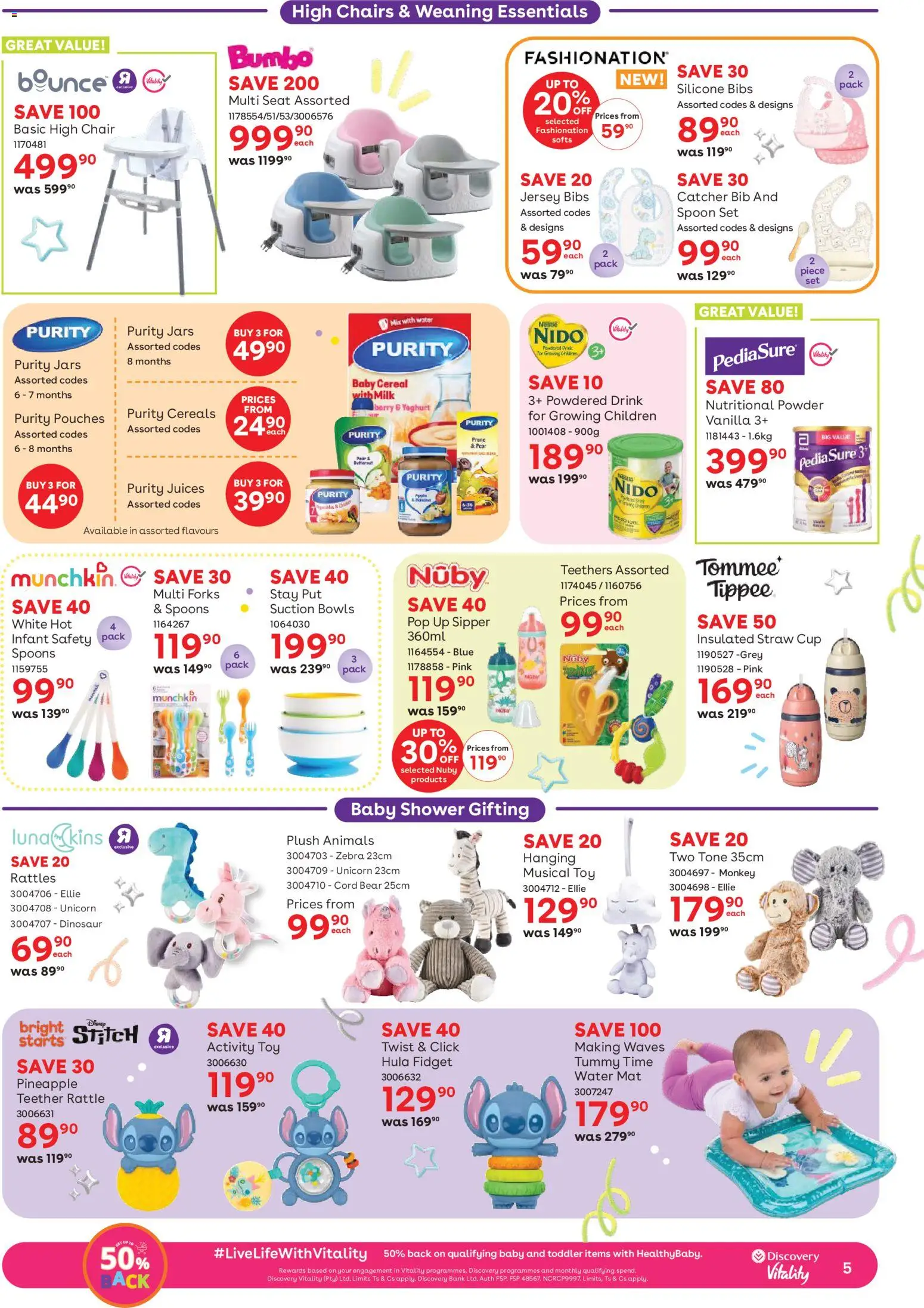 New Babies R Us catalogue – valid from 23.04.2026 | Page: 5 | Products: Pineapple, Cereals, Silicone, Water