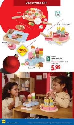 Lidl - Božićna ponuda igračaka - Pregled kataloga iz trgovine Lidl, vrijedi od 06.11.2025 | Stranica: 16 | Proizvodi: Pizza, Krafne, Torta