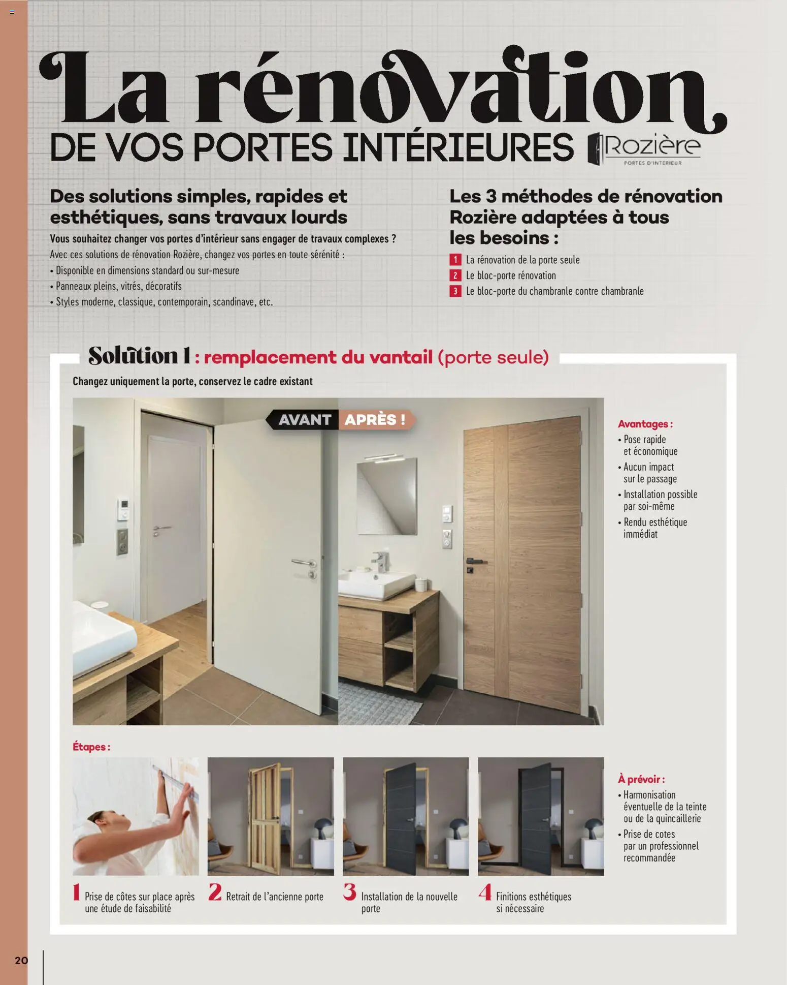 {H1} | Page: 20 | Produits: Porte, Prise, Portes, Cadre