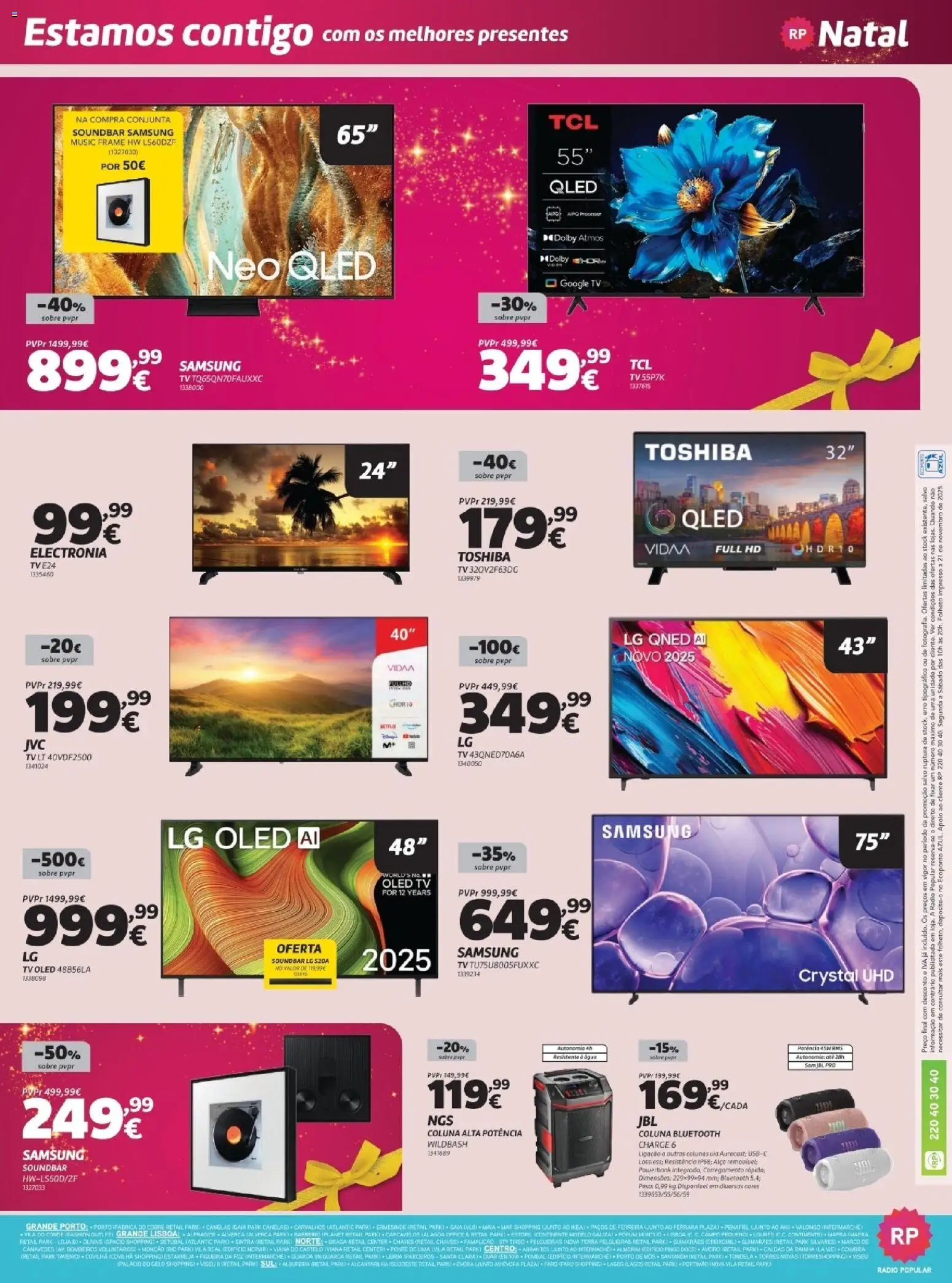 Radio Popular - Especial Natal │ válido de 02.12.2025 | Página: 8 | Produtos: Agua, Rádio, Soundbar