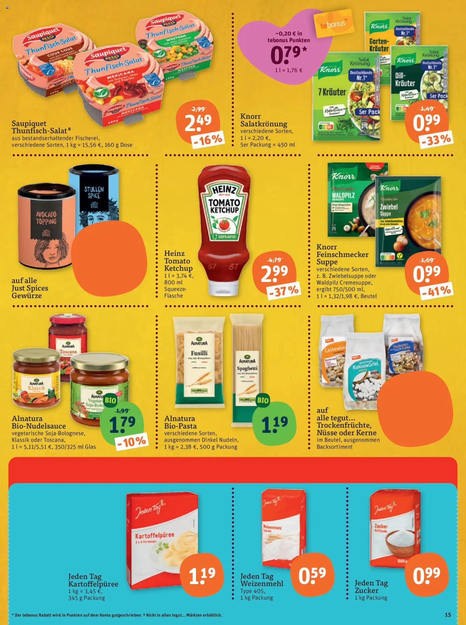 Tegut Prospekt – gültig ab 16.02.2026 | Seite: 17 | Produkte: Weizenmehl, Knorr, Zucker, Dill