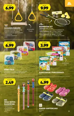 Aldi aktionen ab 02.04.2026 gültig | Seite: 34 | Produkte: Fußball, Badmintonset