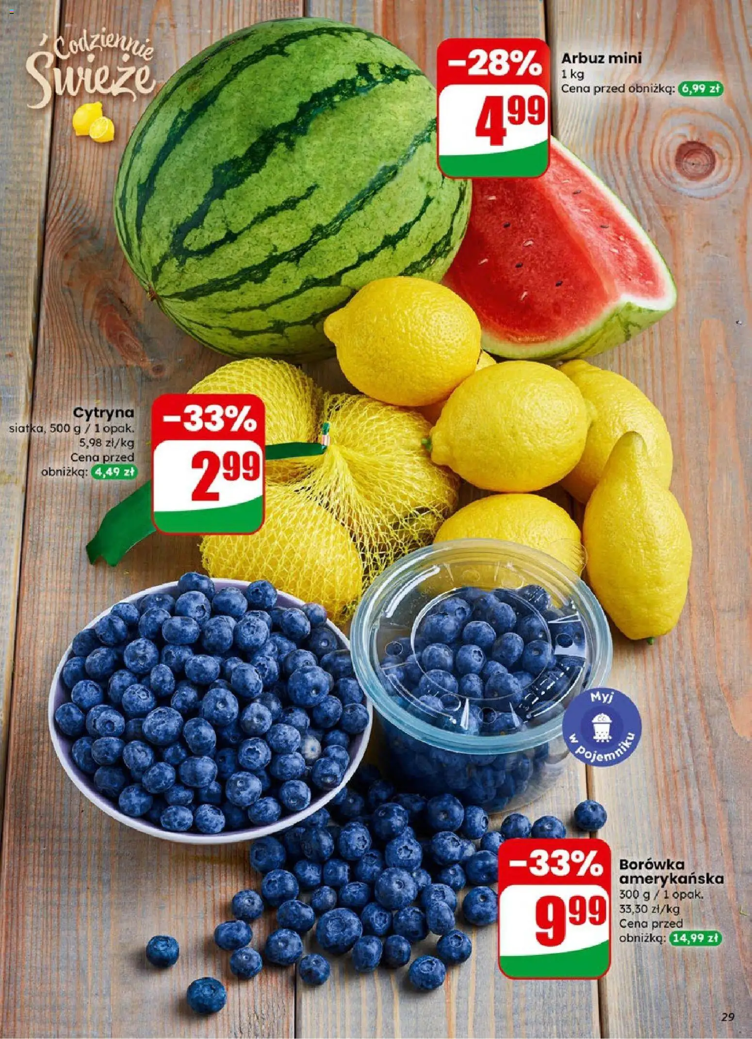 Dino Gazetka od 28.01.2026 | Strona: 29 | Produkty: Cytryna, Arbuz, Borówka amerykańska