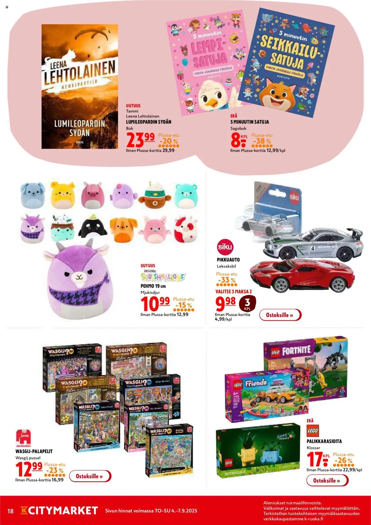 K-Citymarket tarjoukset – voimassa 04.09.2025 alkaen | Sivu: 18