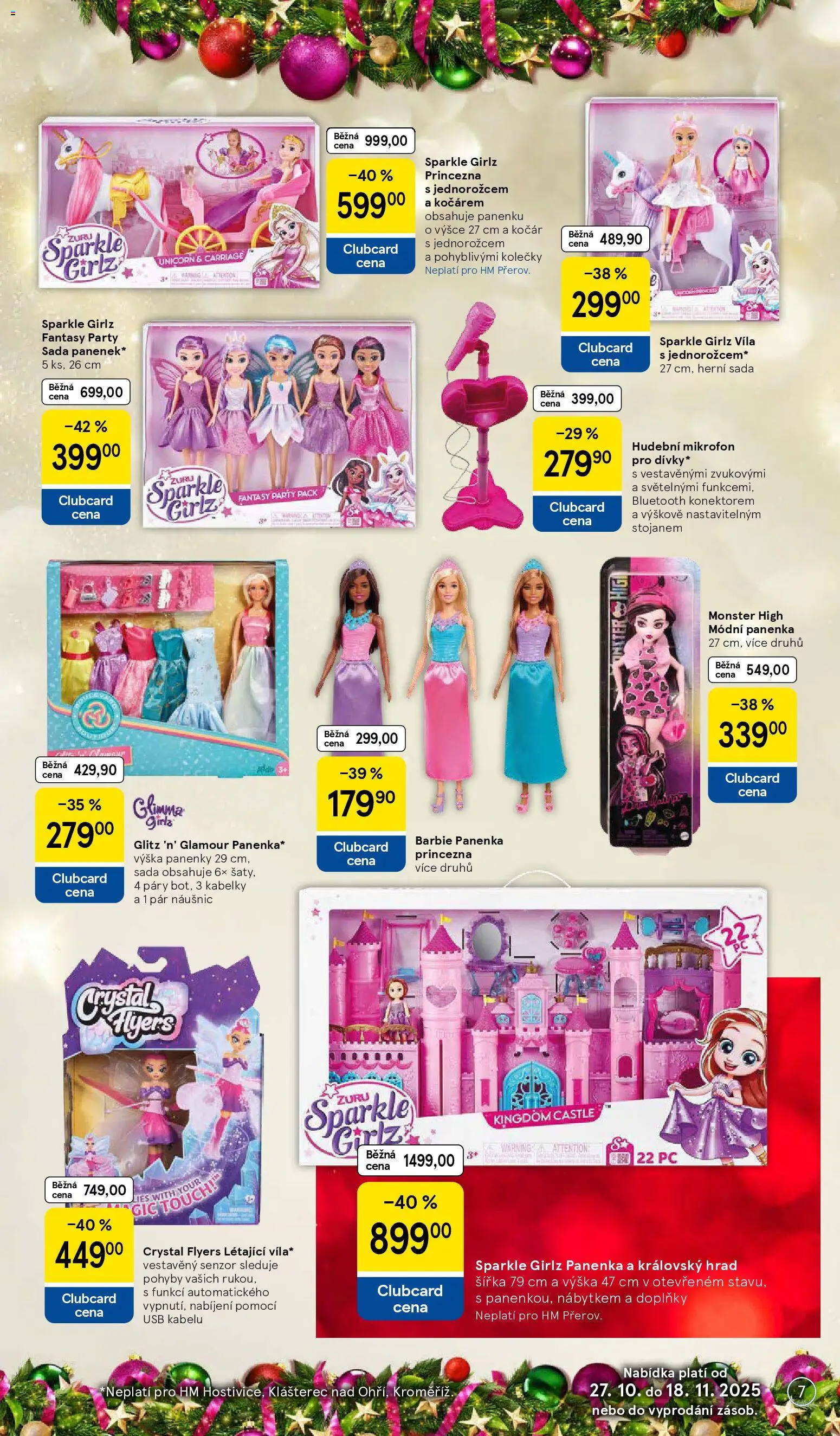 Tesco katalog od 27.10.2025 | Strana: 7 | Produkty: Panenka, Monster, PC, Kabelky
