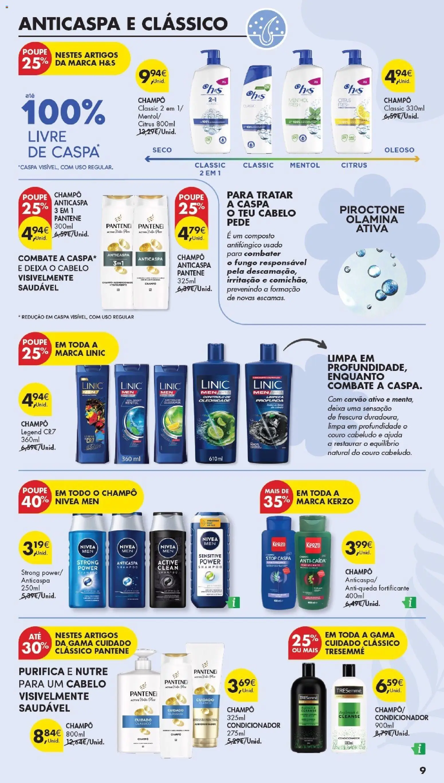 Pingo Doce Especial Cabelos │ válido de 21.04.2026 | Página: 9 | Produtos: Shampoo, Condicionador