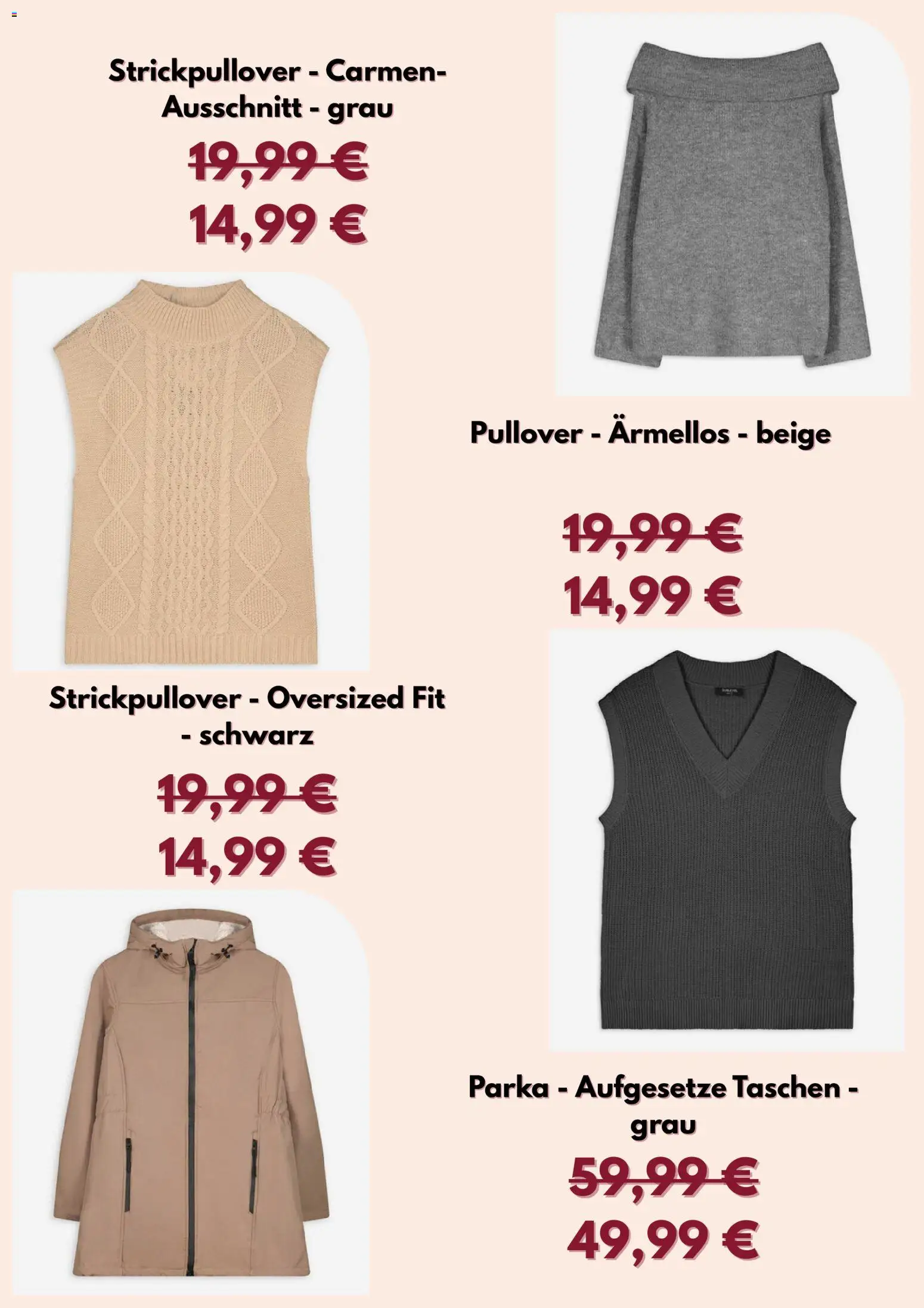 Takko Prospekt 	 – gültig ab 12.01.2026 | Seite: 3 | Produkte: Parka, Pullover