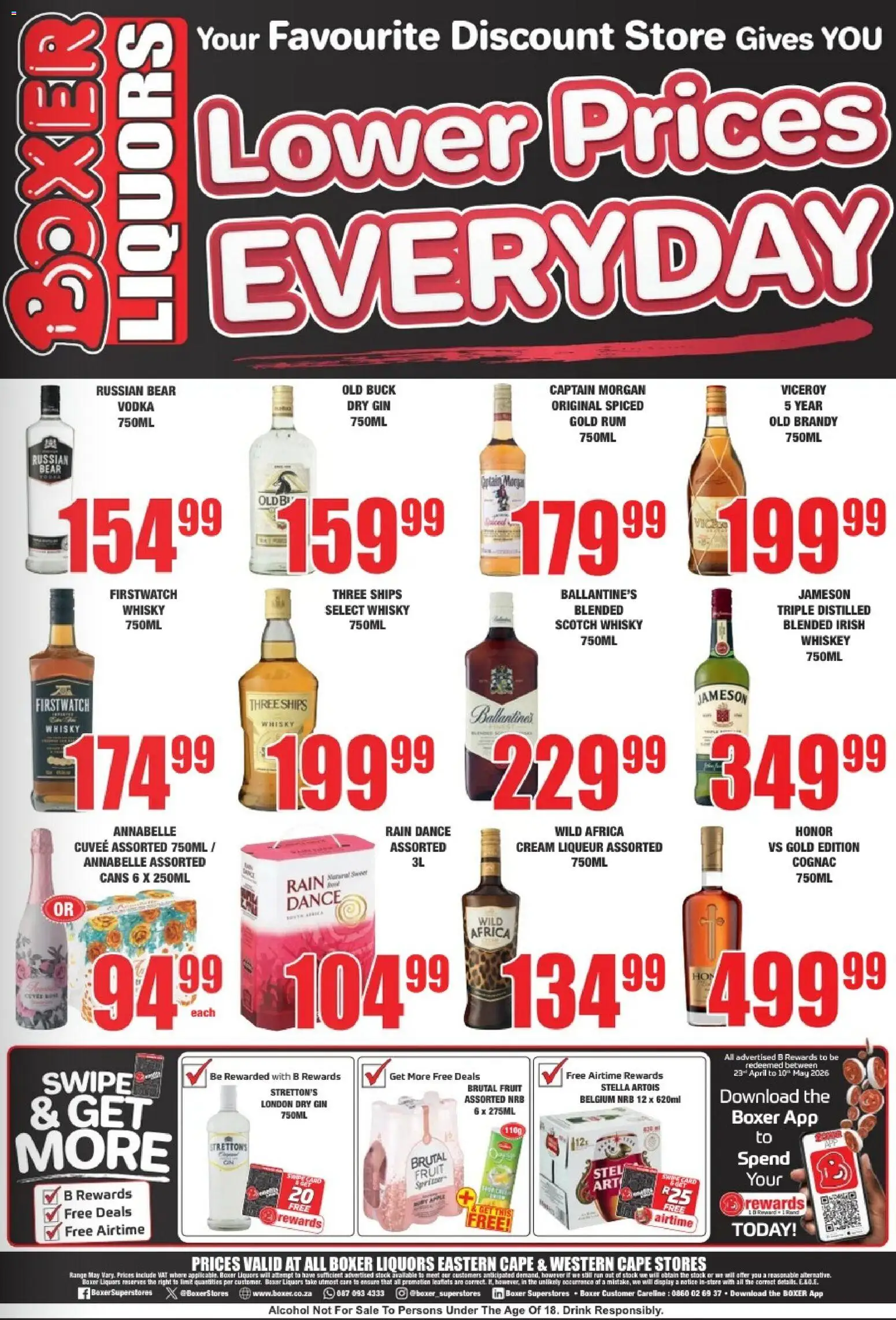 New Boxer catalogue – valid from 09.04.2026 | Page: 2 | Products: Beer, Vodka, Stock, Fruit