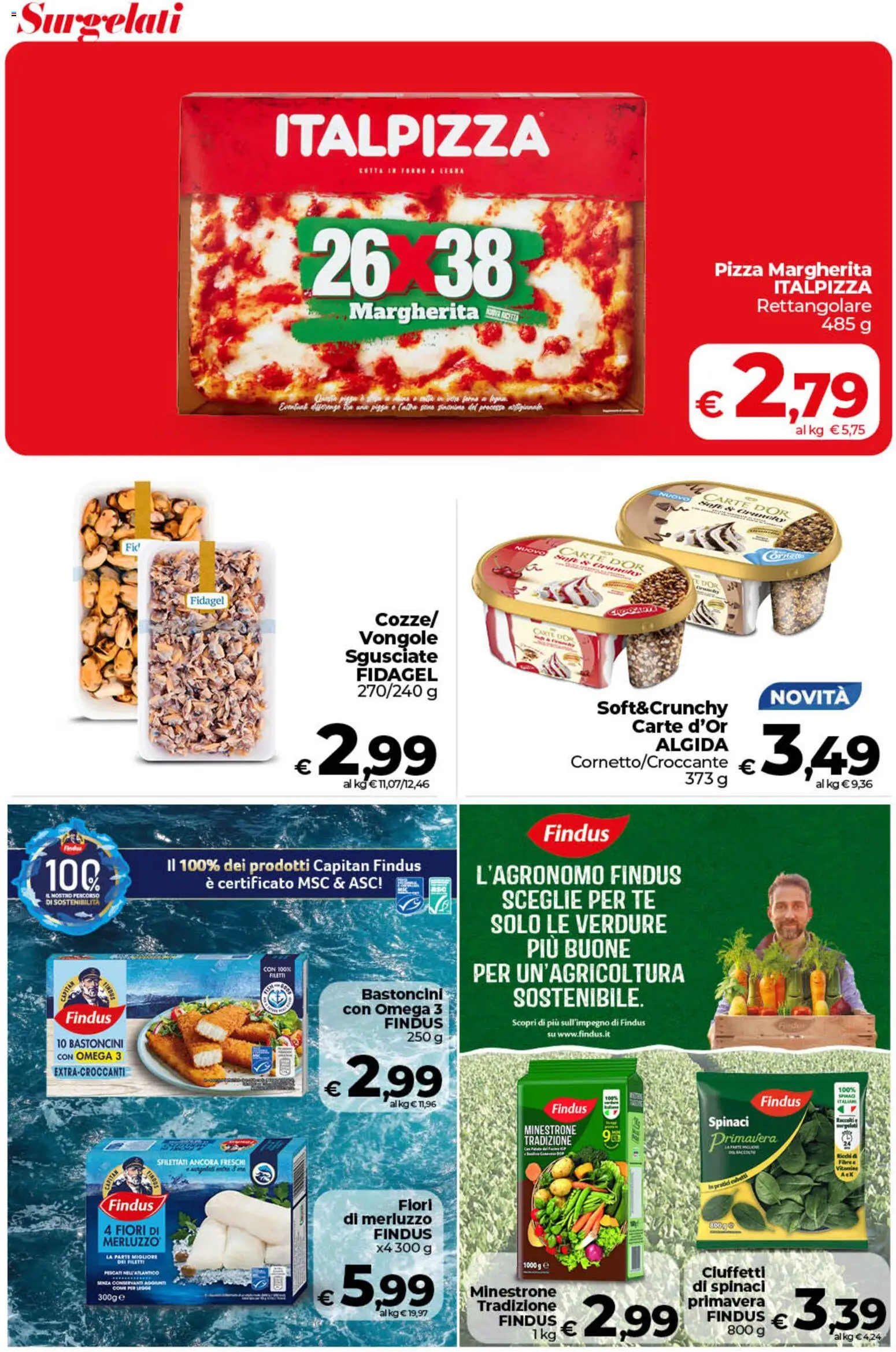 Volantino COOP del 06.03.2026 | Pagina: 24 | Prodotti: Merluzzo, Vongole, Verdure, Spinaci