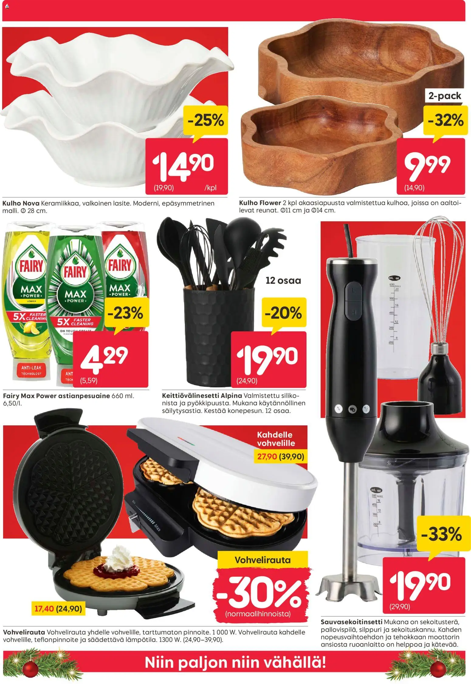 Rusta tarjoukset – voimassa 01.12.2025 alkaen | Sivu: 6 | Tuotteet: Silppuri, Vohvelirauta, Astianpesuaine