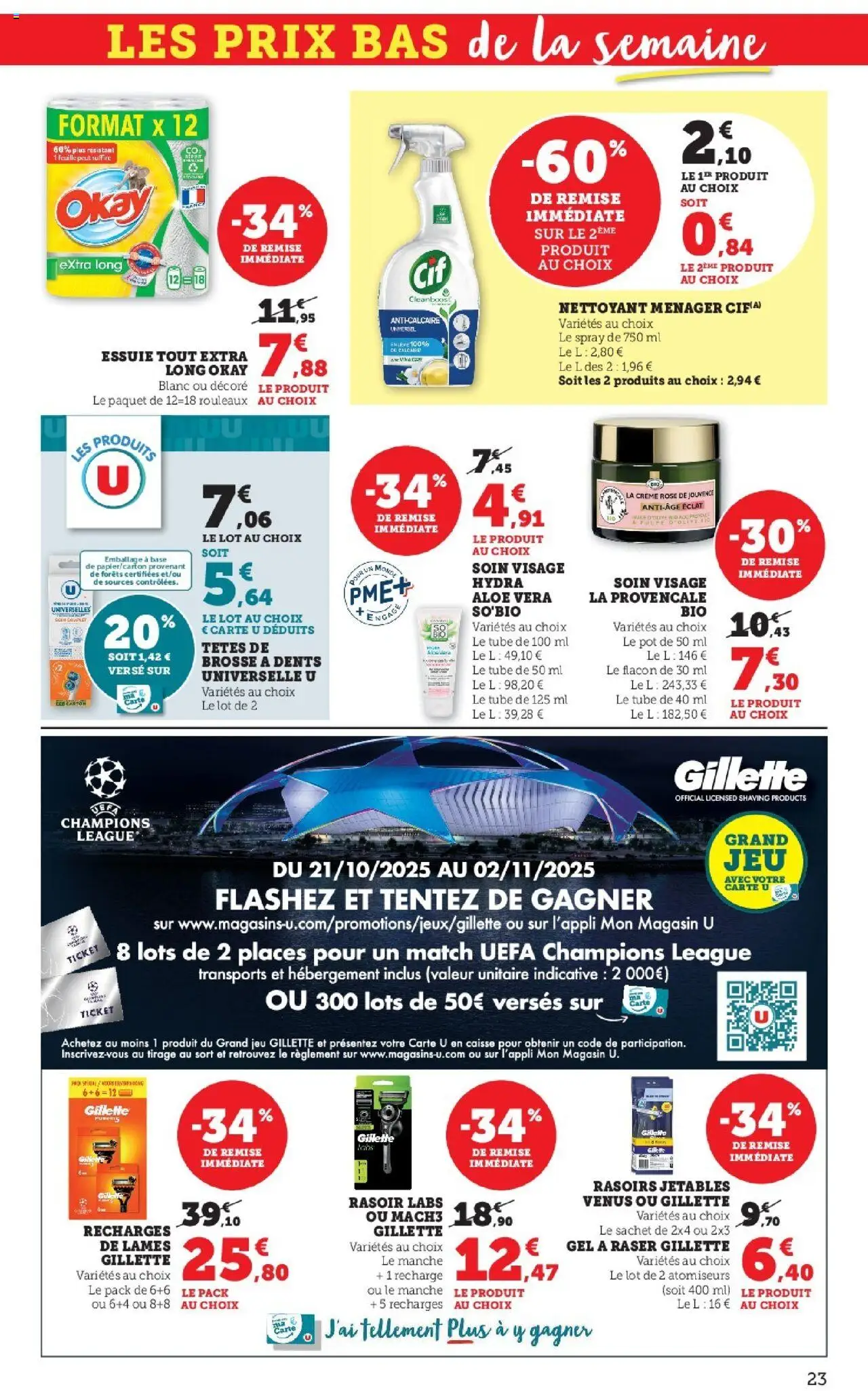 {H1} | Page: 23 | Produits: Base, Rasoir, Brosse à dents, Crème