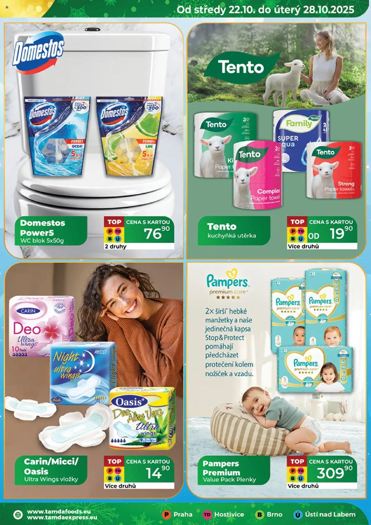 Tamda Foods leták od 22.10.2025 | Strana: 19 | Produkty: Pampers, Domestos, Wc, Utěrka