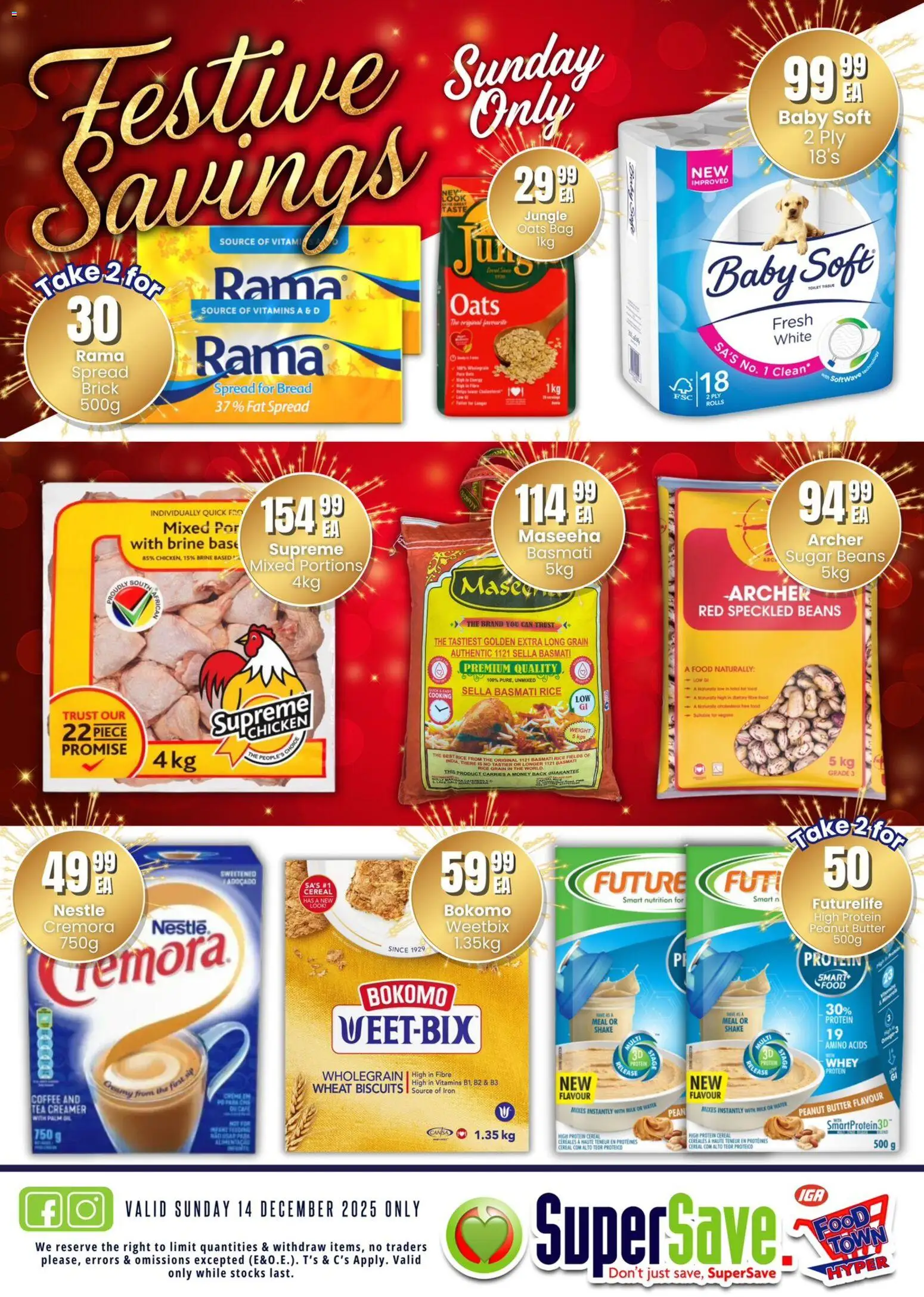 New Super Save catalogue – valid from 14.12.2025 | Page: 2 | Products: Oats, Oil, Coffee, Chicken