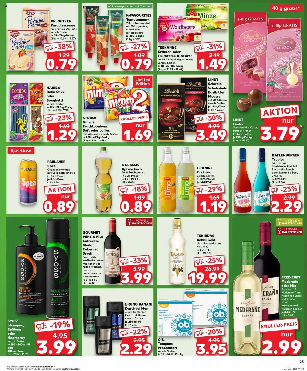 Kaufland prospekt Beckum	 - gültig ab dem 29.06.2025 | Seite: 2 | Produkte: Schokolade, Tomaten, Haarspray, Zitrone