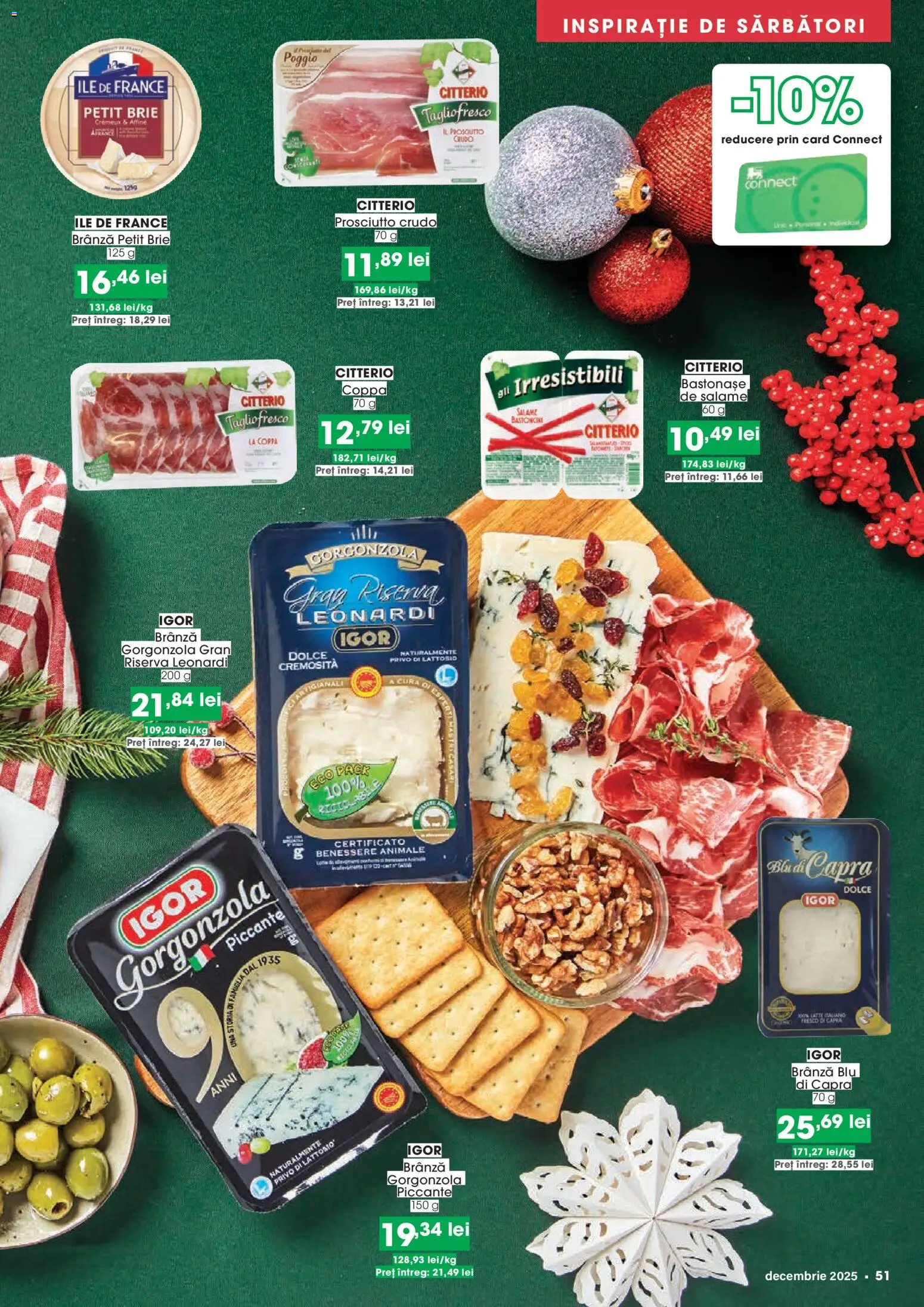 Noul catalog Mega Image – valabil de la 27.11.2025 | Pagină: 51 | Produse: Brânză, Gorgonzola