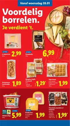 Tapas brood, In de varianten knoflook-rozemarijn of olijf-tomaat 300 g - Voorbeeld van een folder van Lidl, geldig van 26.01.2026 | Pagina: 24