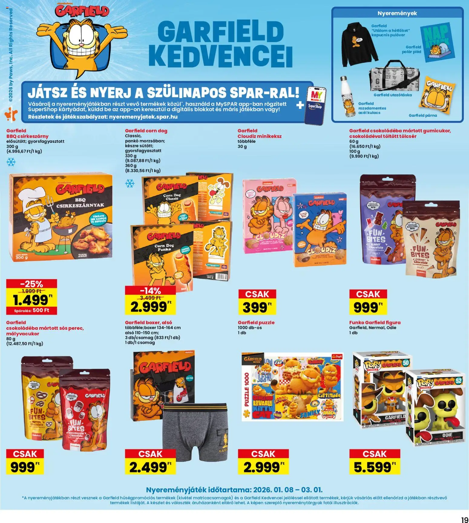 Interspar akciós ujság - amely érvényes a következő dátumtól: 08.01.2026 | Oldal: 19 | Termékek: Utazótáska, Párna, Kulacs, Pléd