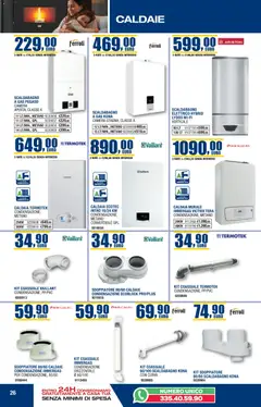 Anteprima del volantino Bricofer Autunno Inverno catalogo valido a partire dal 22.10.2025 | Pagina: 26 | Prodotti: Scaldabagno, Caldaia