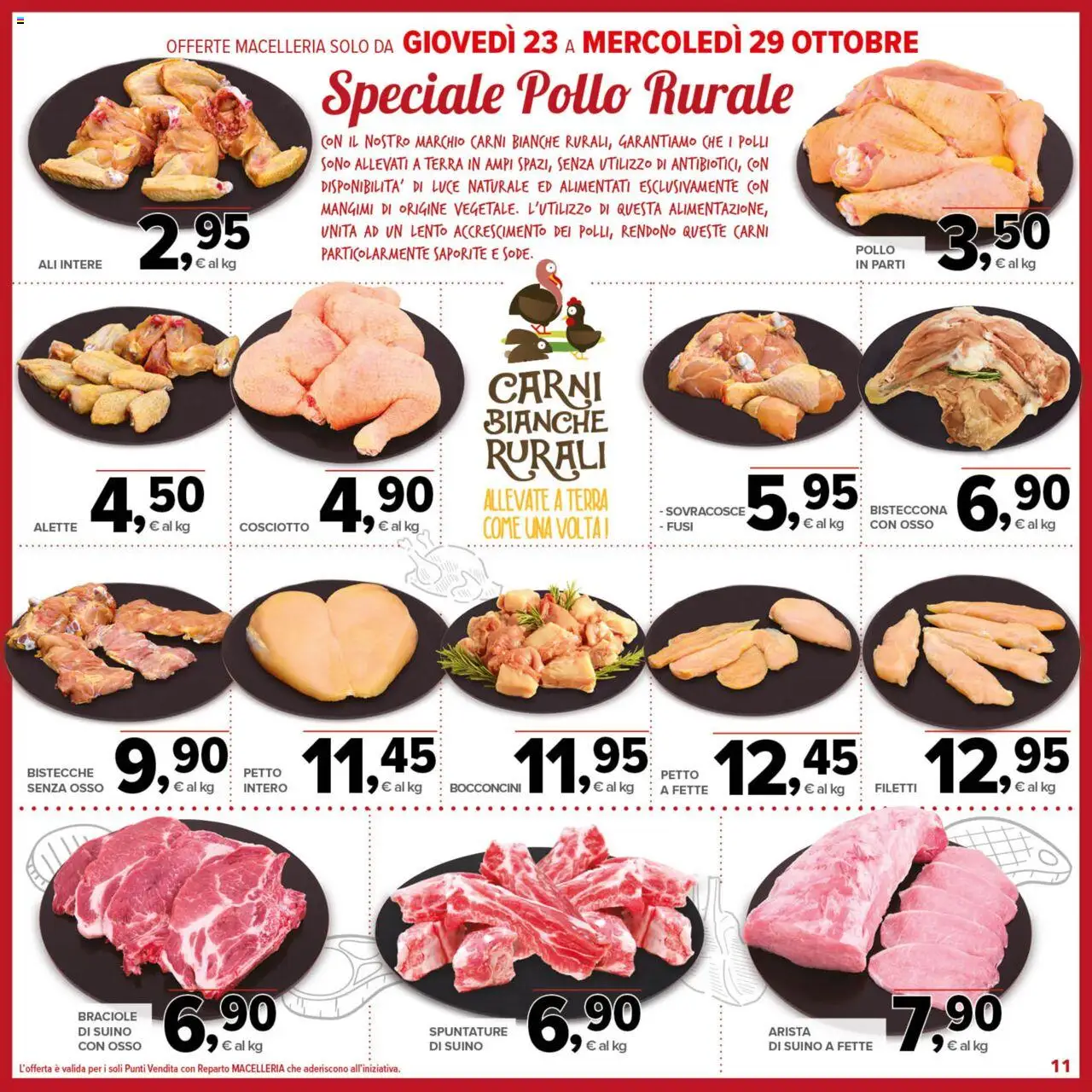 Volantino Todis del 16.10.2025 | Pagina: 11 | Prodotti: Pollo, Suino, Terra